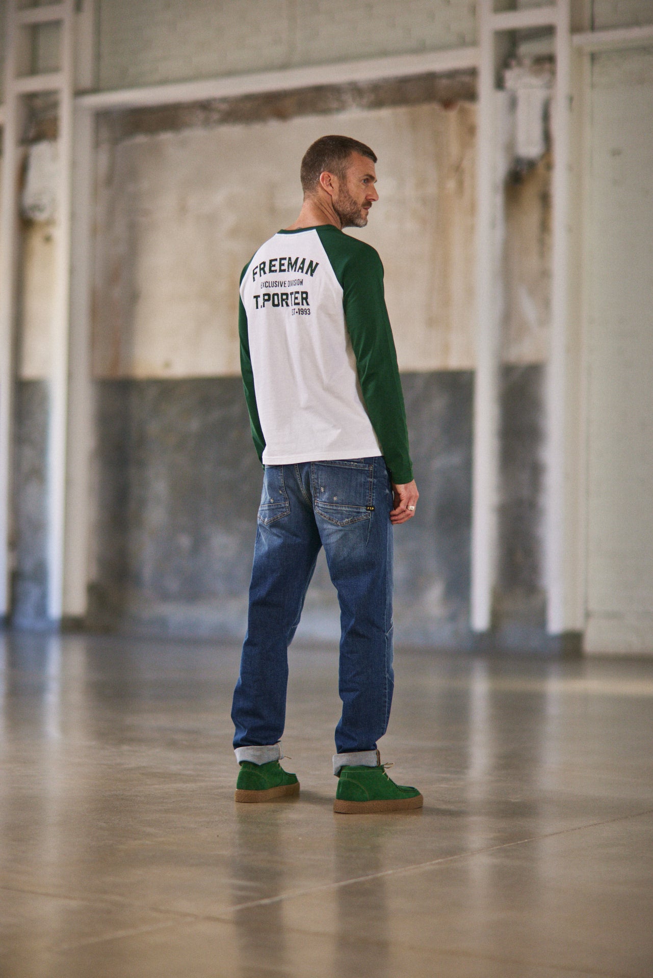 T-Shirt manches longues Hombres Christopher 93 white | Freeman T. Porter