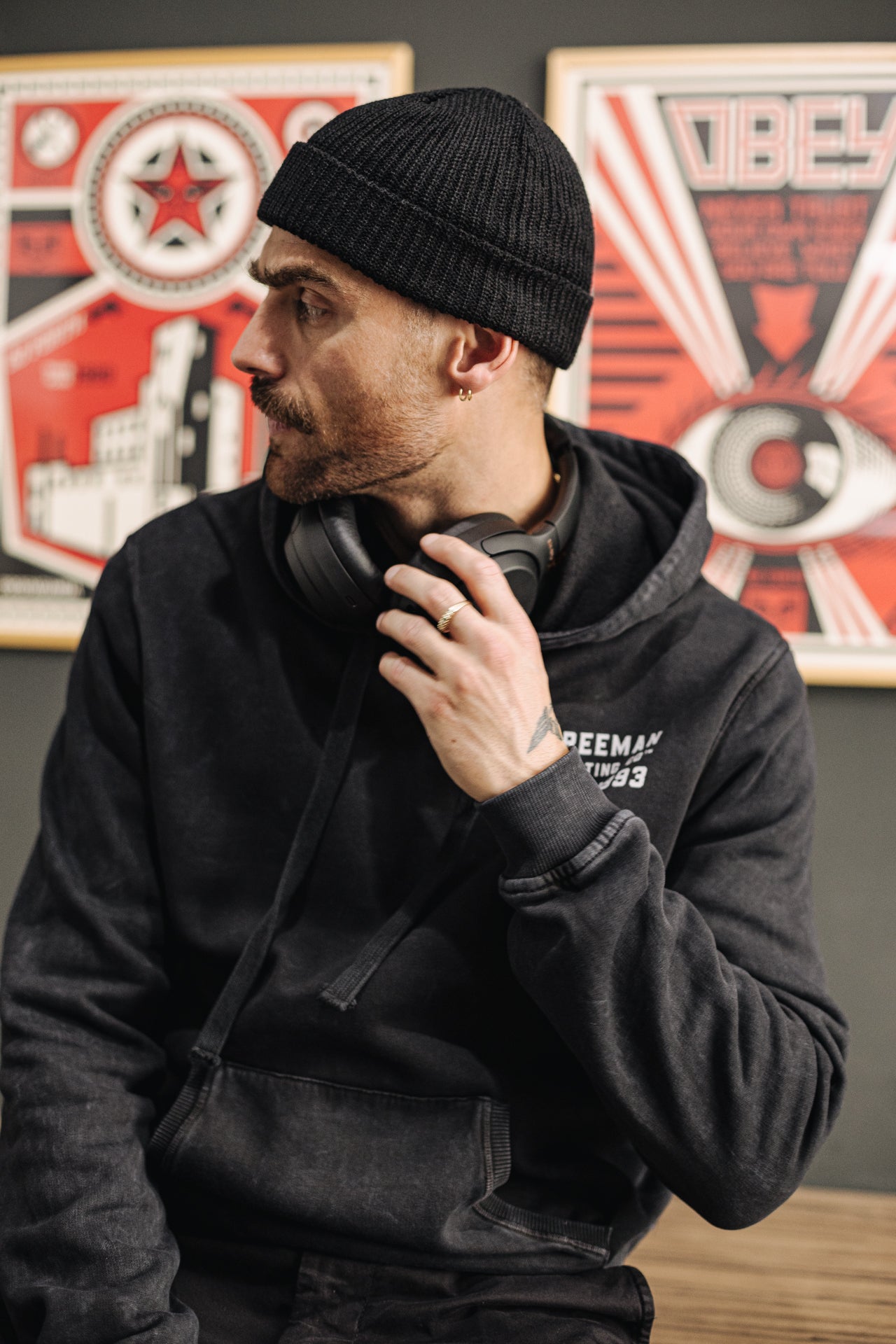 Sweat capuche Homme Nohan Hot Shot anthra | Freeman T. Porter