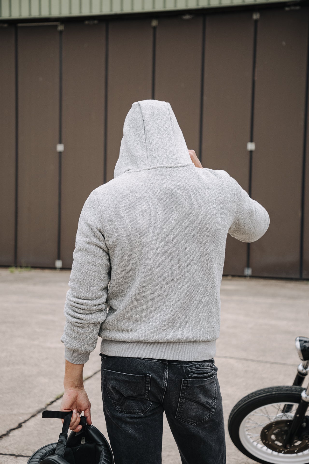 Sweat capuche Men Nohan Macio grey melange | Freeman T. Porter
