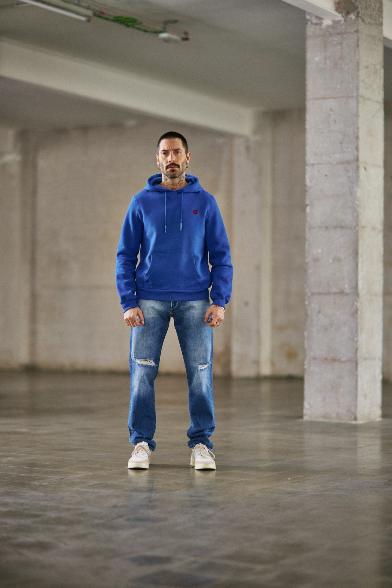 Sweat capuche Men Nohan Lambad majorelle blue | Freeman T. Porter