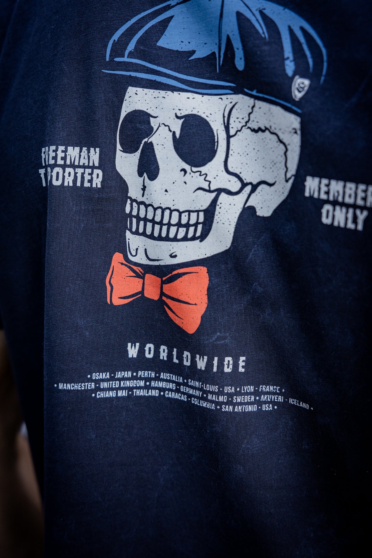 T-Shirt col rond Hombres Octave Gentleman anthra | Freeman T. Porter