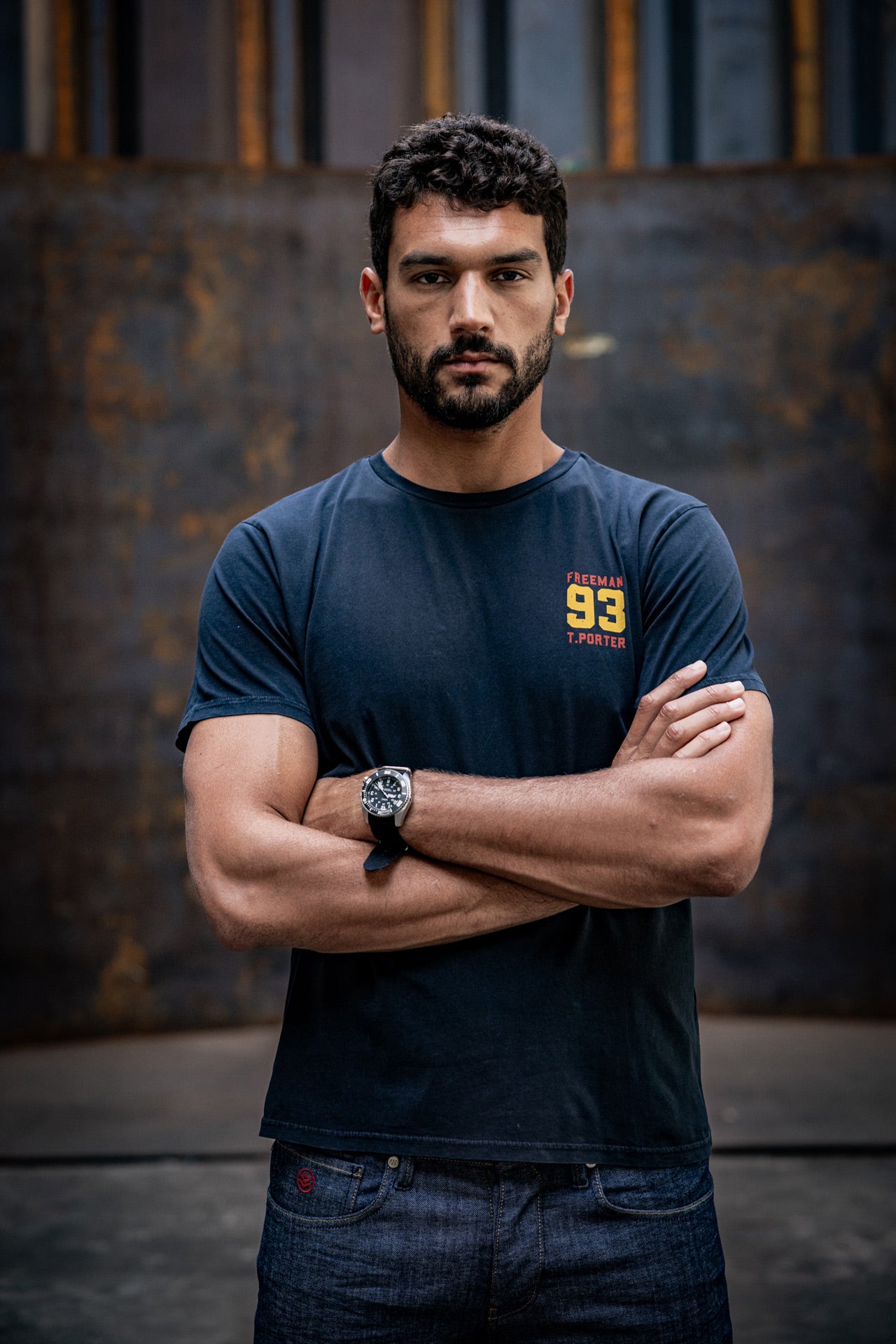 T-Shirt col rond Men Octave Road Pack anthra | Freeman T. Porter