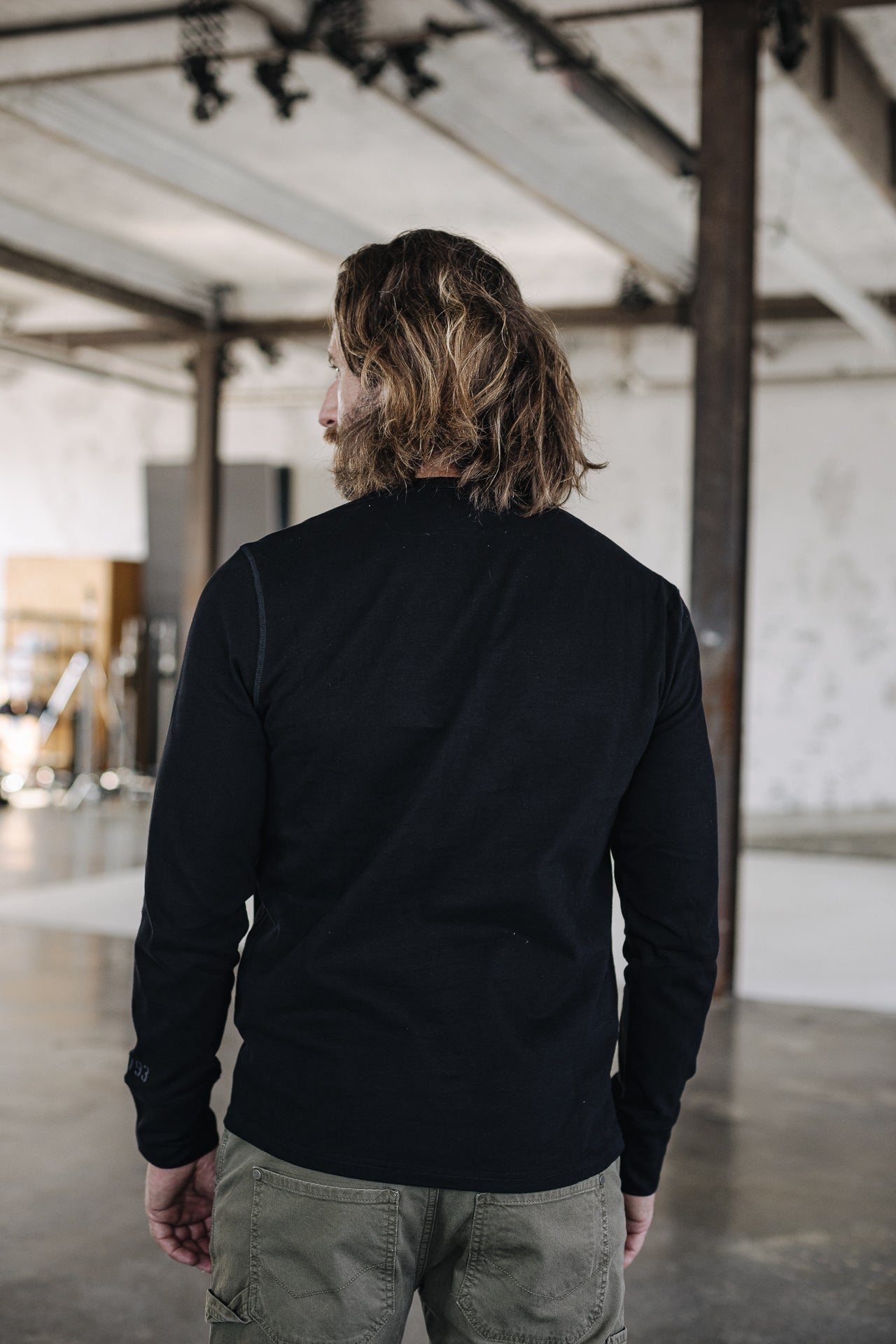 T-Shirt manches longues Hombres Warren Hambourg black | Freeman T. Porter