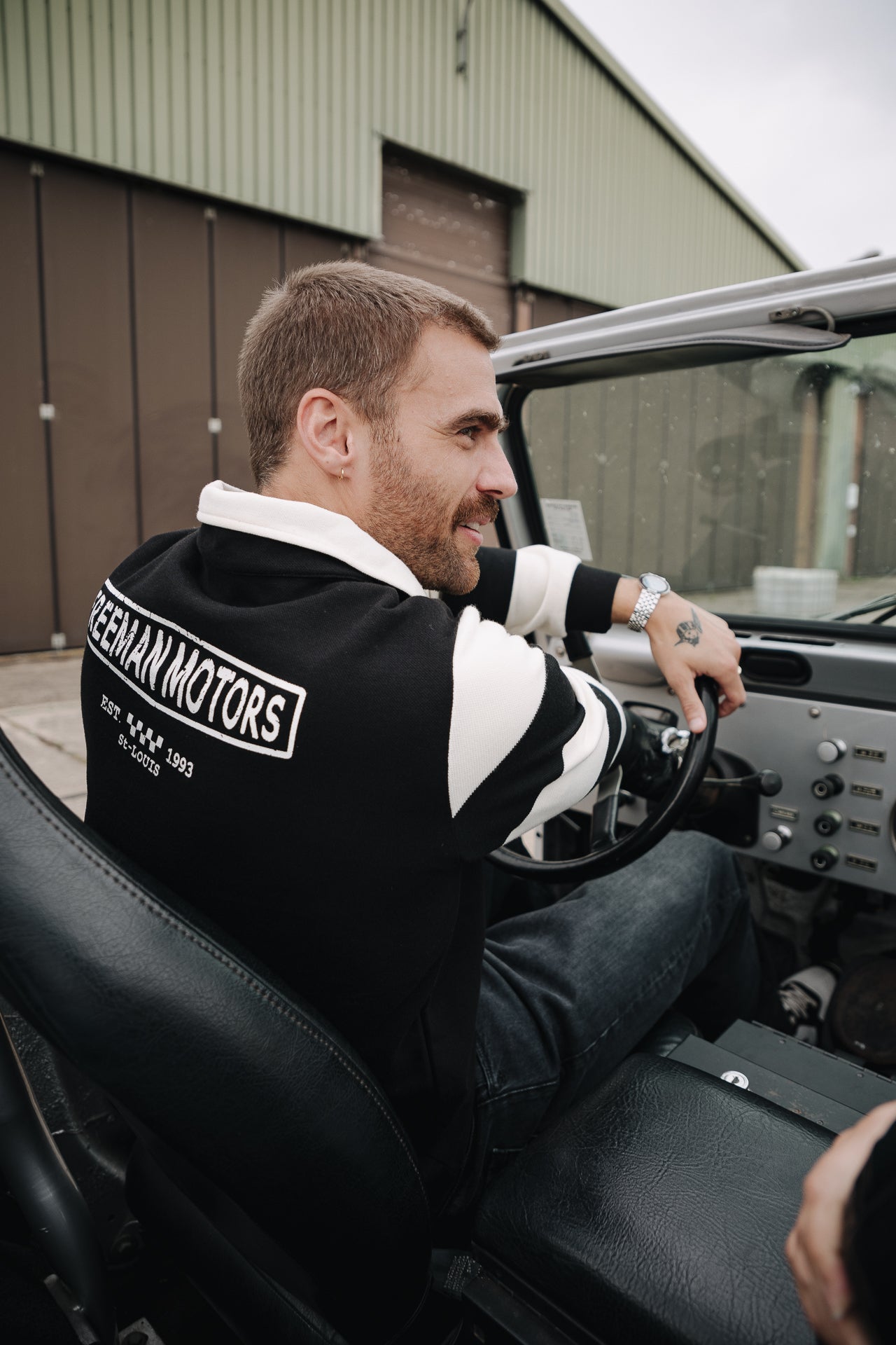 Polo manches longues Hombres Hiram Soccer black | Freeman T. Porter
