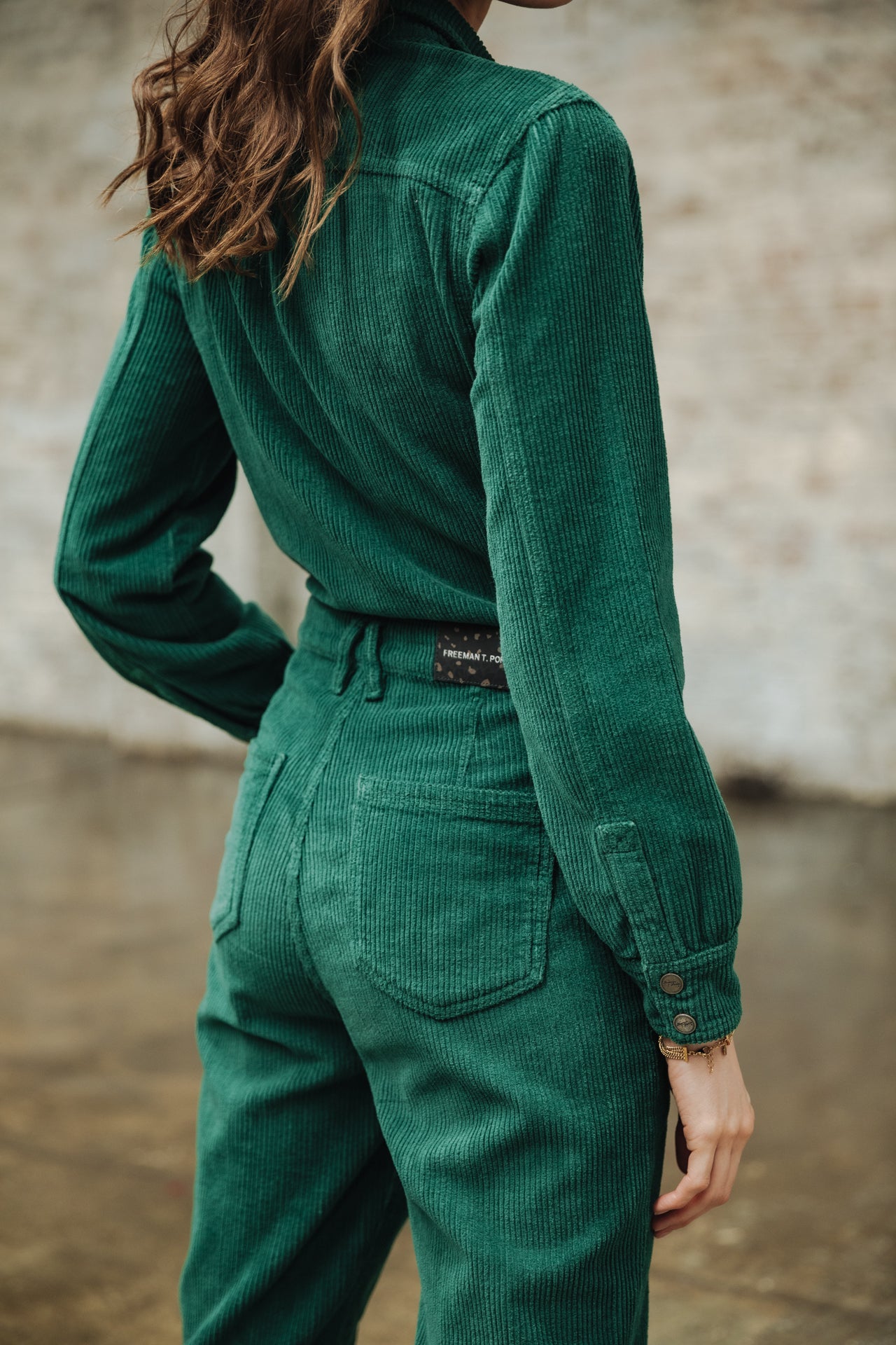 Combinaison Woman Lesly Veluto evergreen | Freeman T. Porter