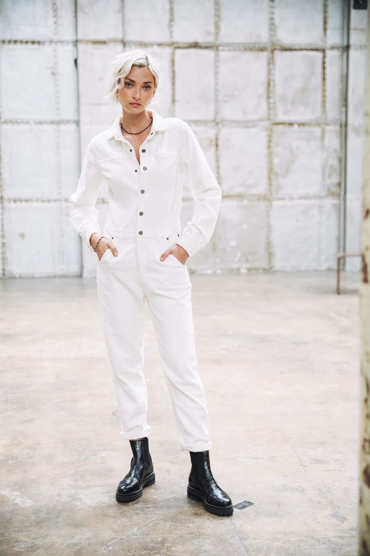 Combinaison Frau Lesly Veluto egret | Freeman T. Porter