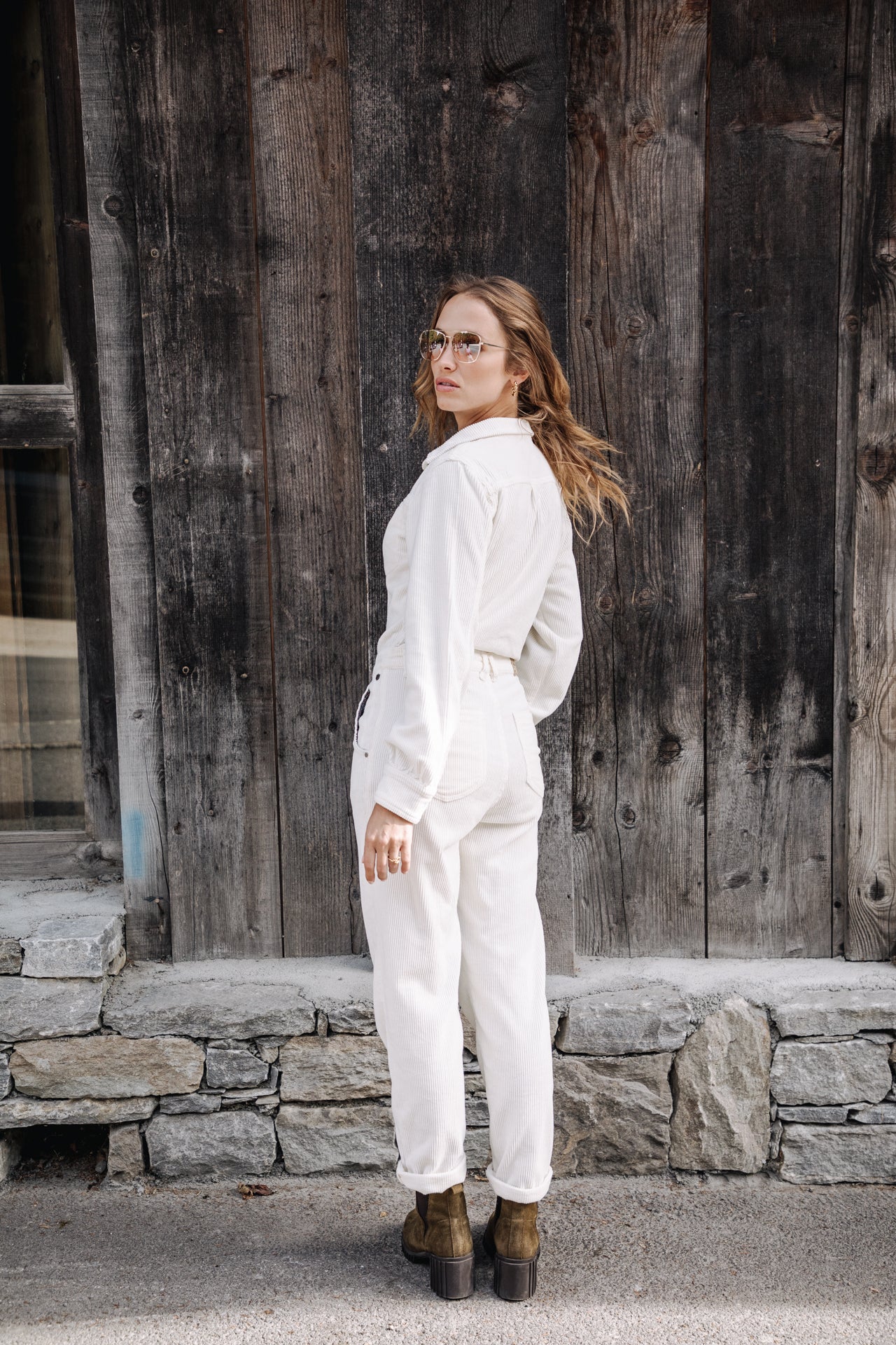 Combinaison Frau Lesly Veluto egret | Freeman T. Porter