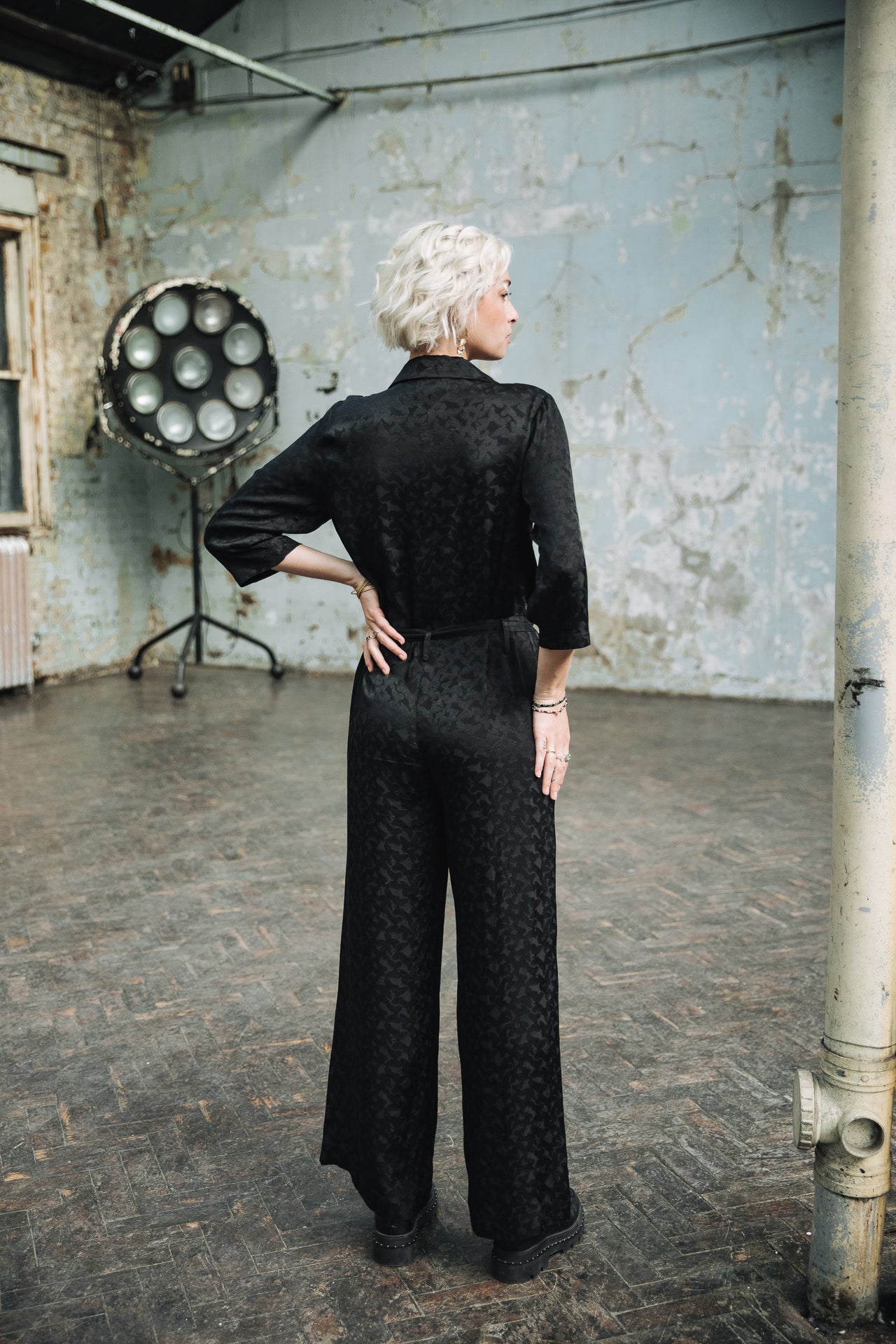 Combinaison Woman Loana Jacquard black | Freeman T. Porter