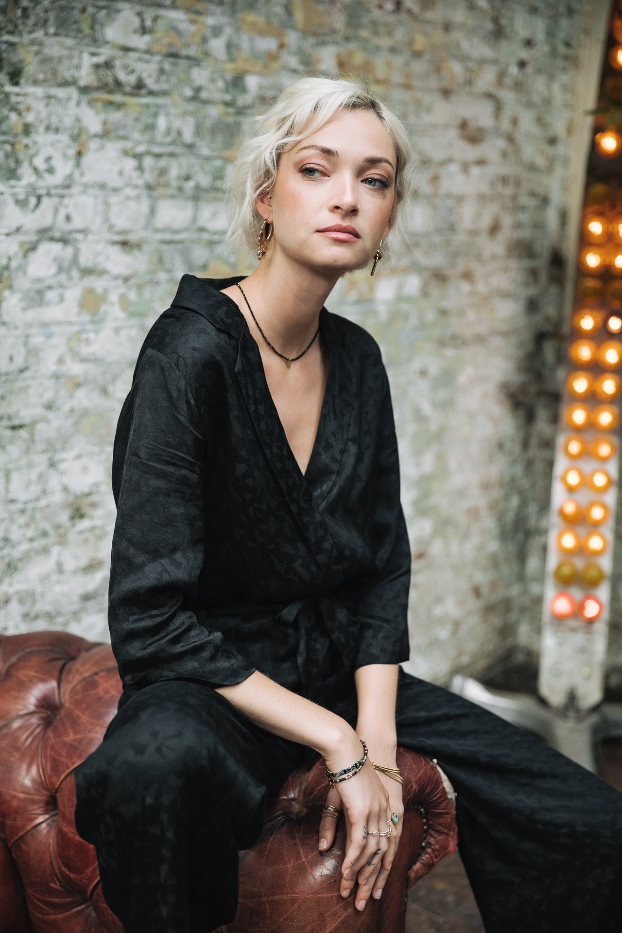 Combinaison Woman Loana Jacquard black | Freeman T. Porter