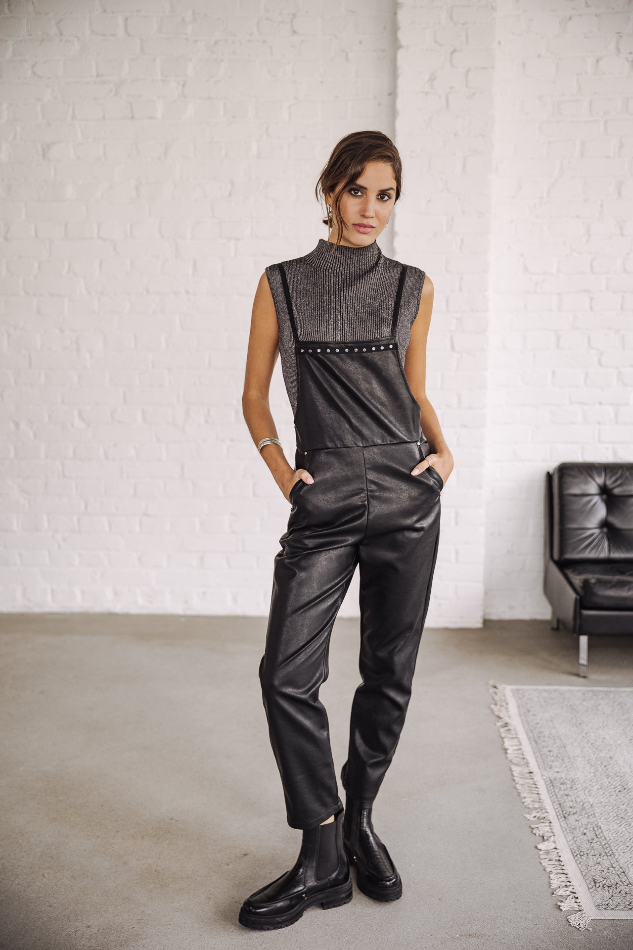 Salopette Femme Thalie Biker black | Freeman T. Porter