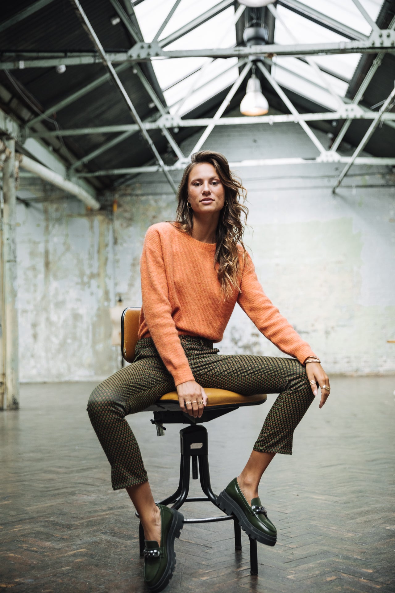 Pull manches longues Femme Priya Rib setting sun | Freeman T. Porter