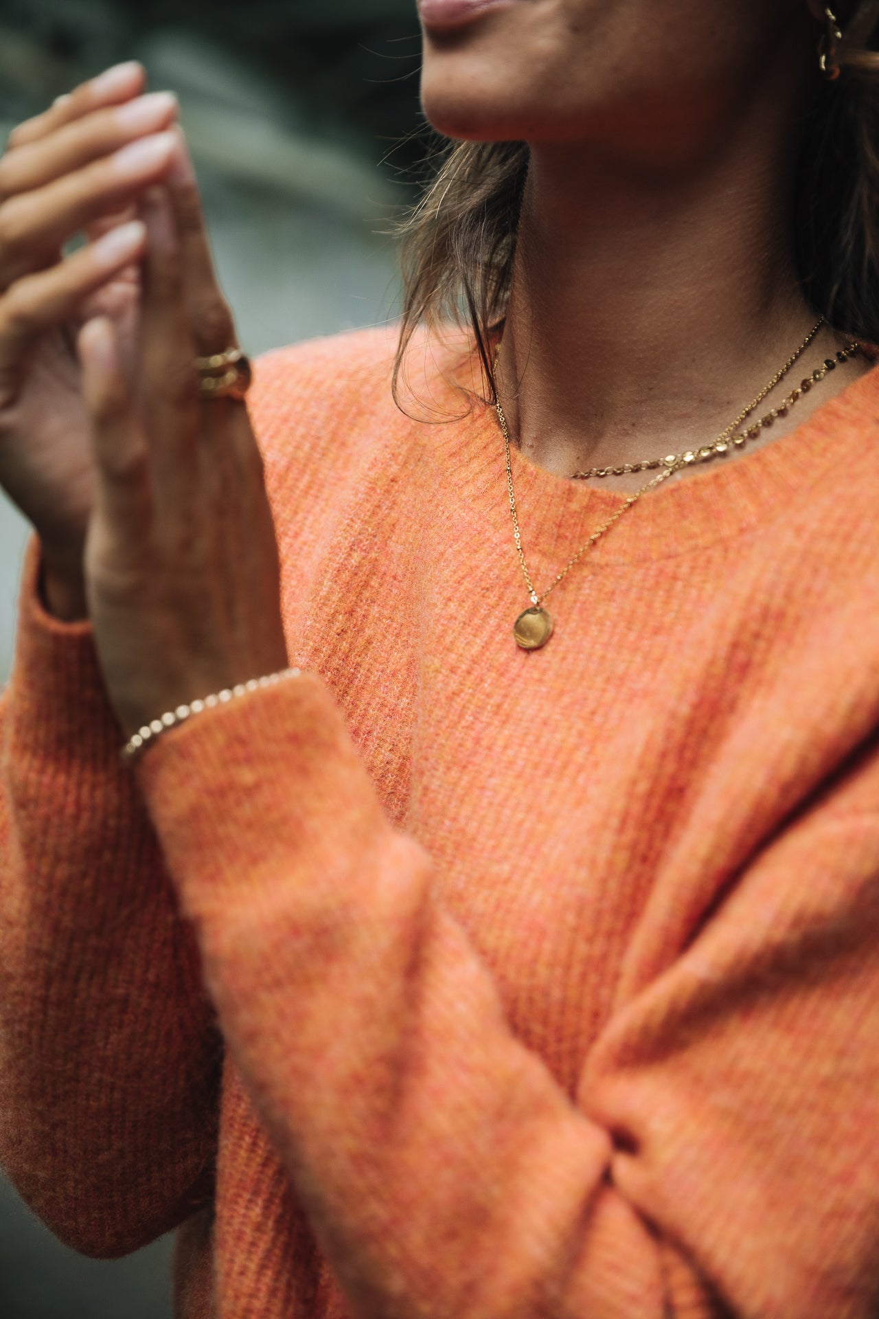 Pull manches longues Femme Priya Rib setting sun | Freeman T. Porter