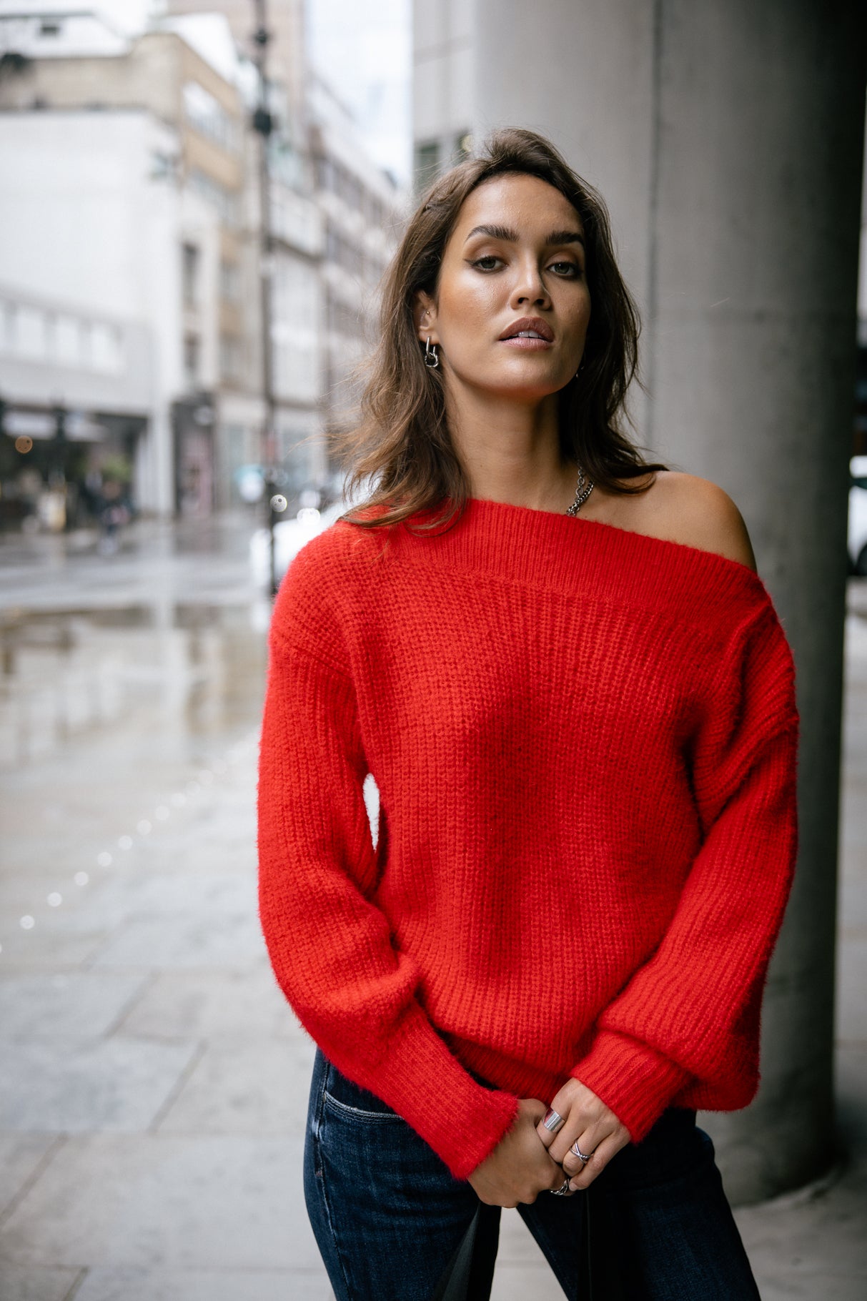 Pull col bateau Frau Peria Rib salsa | Freeman T. Porter