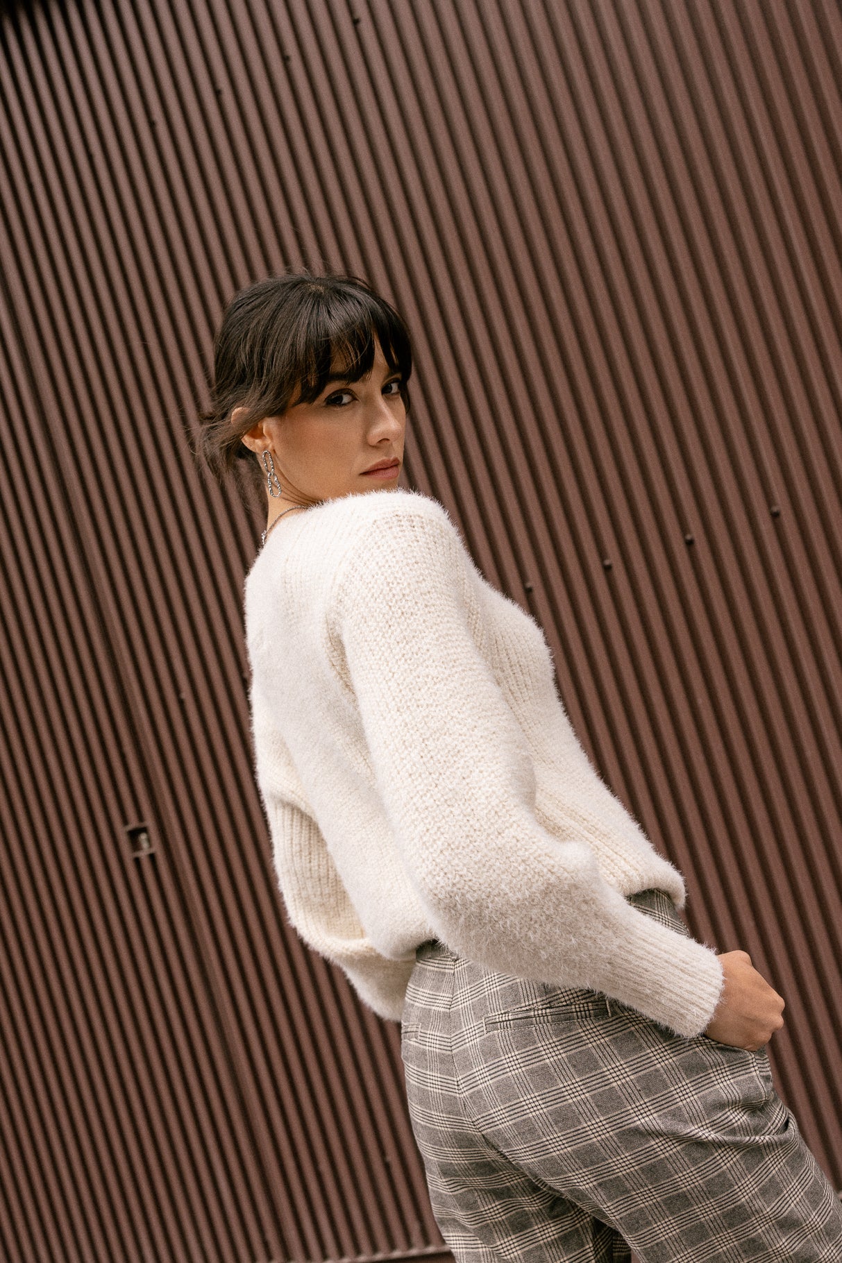 Pull col bateau Femme Peria Rib ecru | Freeman T. Porter