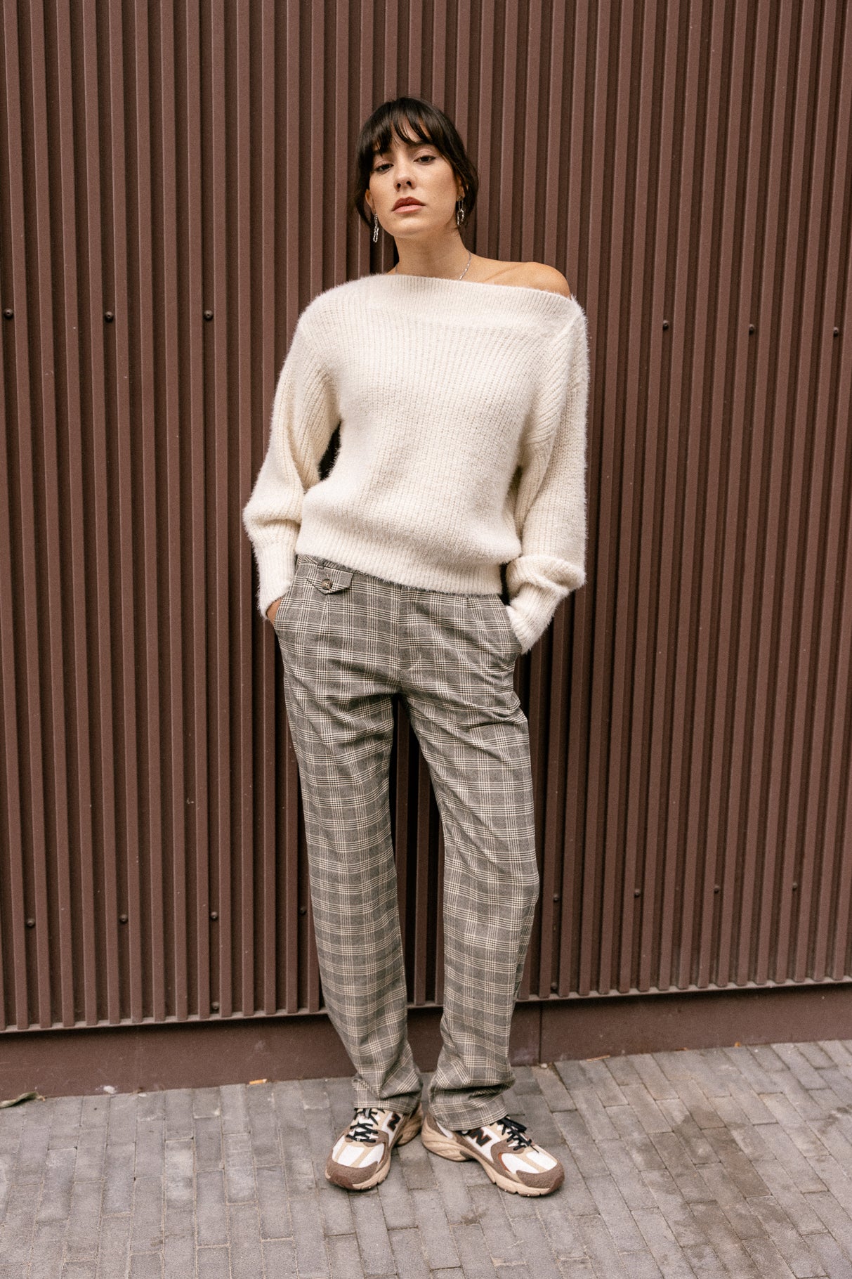 Pull col bateau Femme Peria Rib ecru | Freeman T. Porter