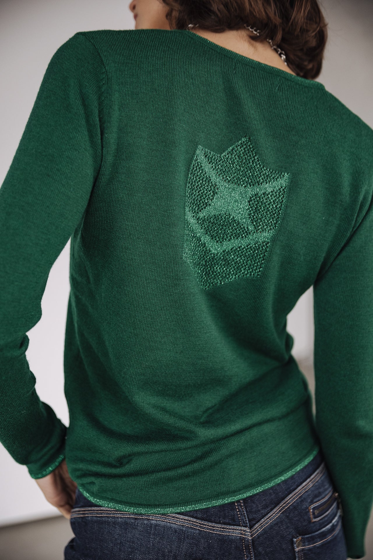 Pull ajusté Woman Lorelia pine green | Freeman T. Porter