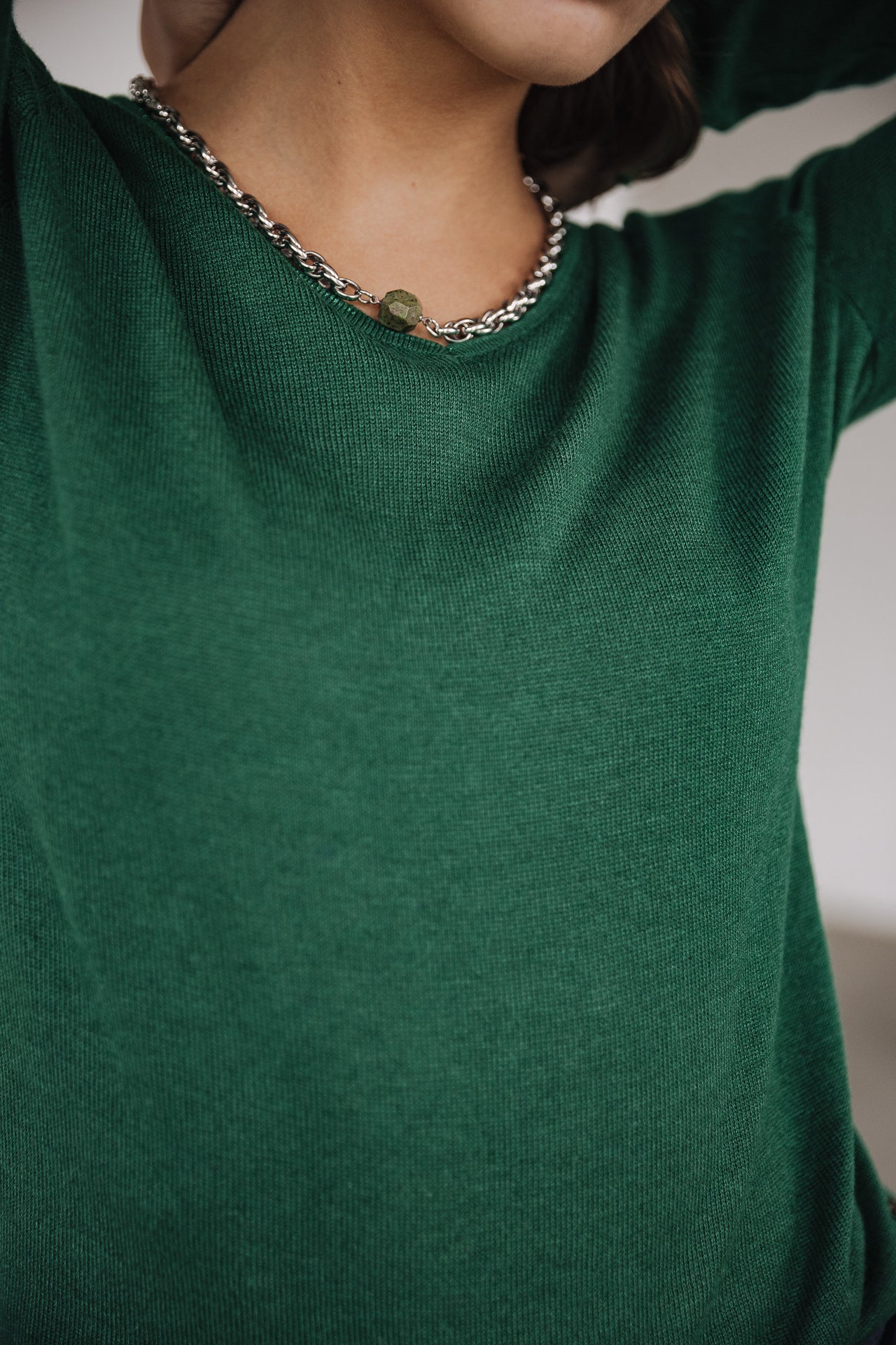 Pull ajusté Woman Lorelia pine green | Freeman T. Porter