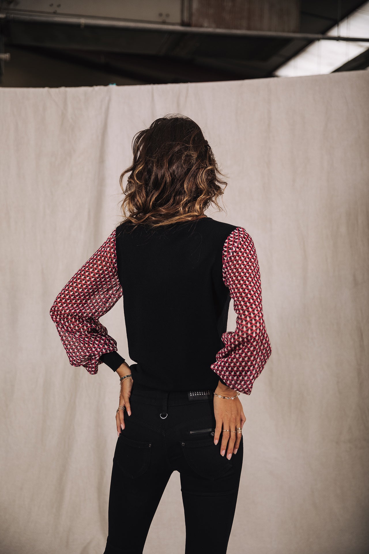Pull ajusté Woman Laonie Peak black | Freeman T. Porter