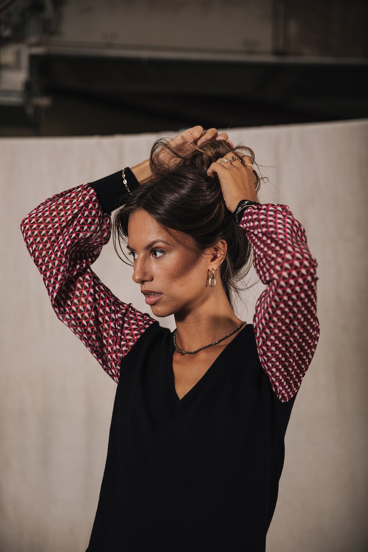 Pull ajusté Woman Laonie Peak black | Freeman T. Porter