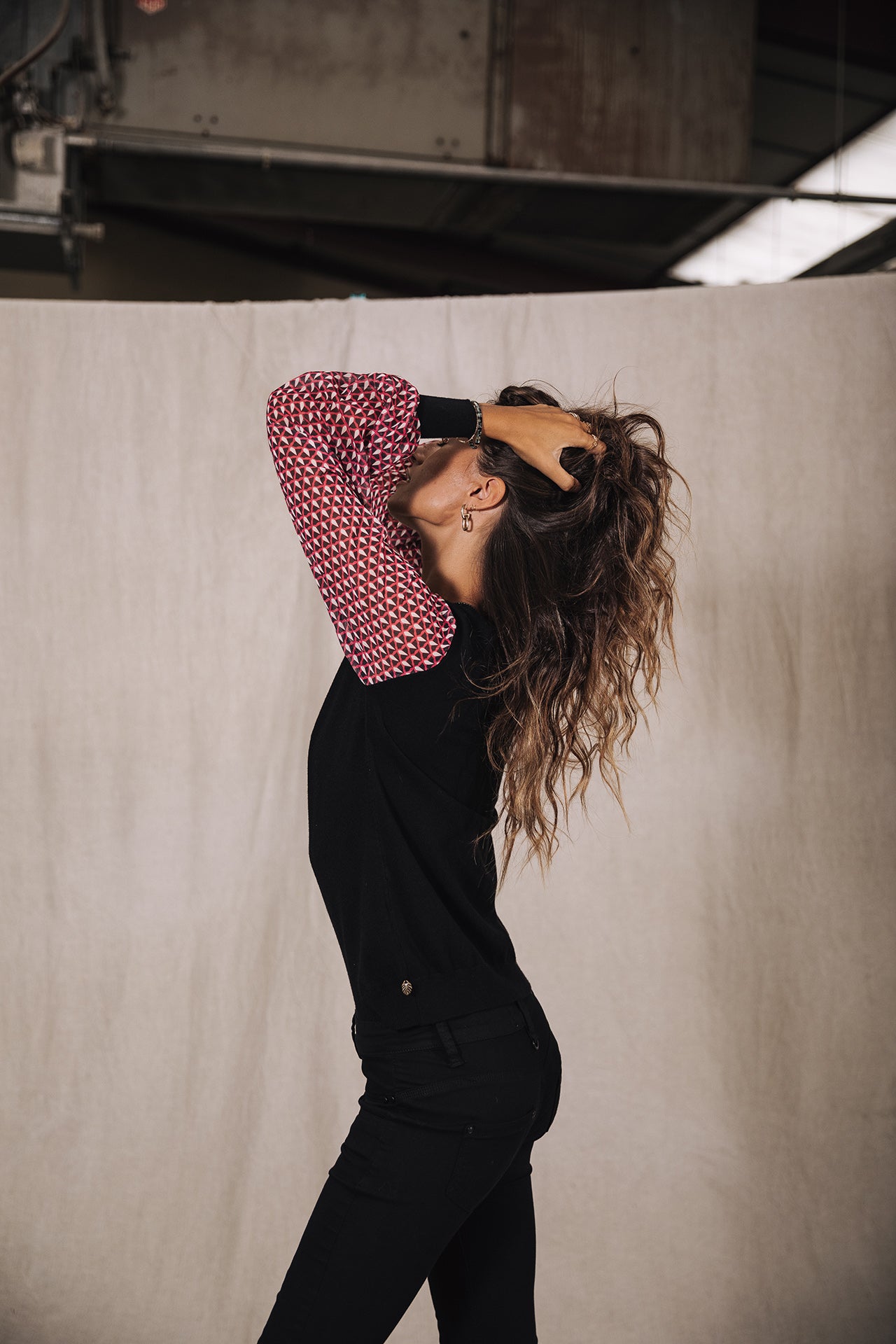 Pull ajusté Woman Laonie Peak black | Freeman T. Porter