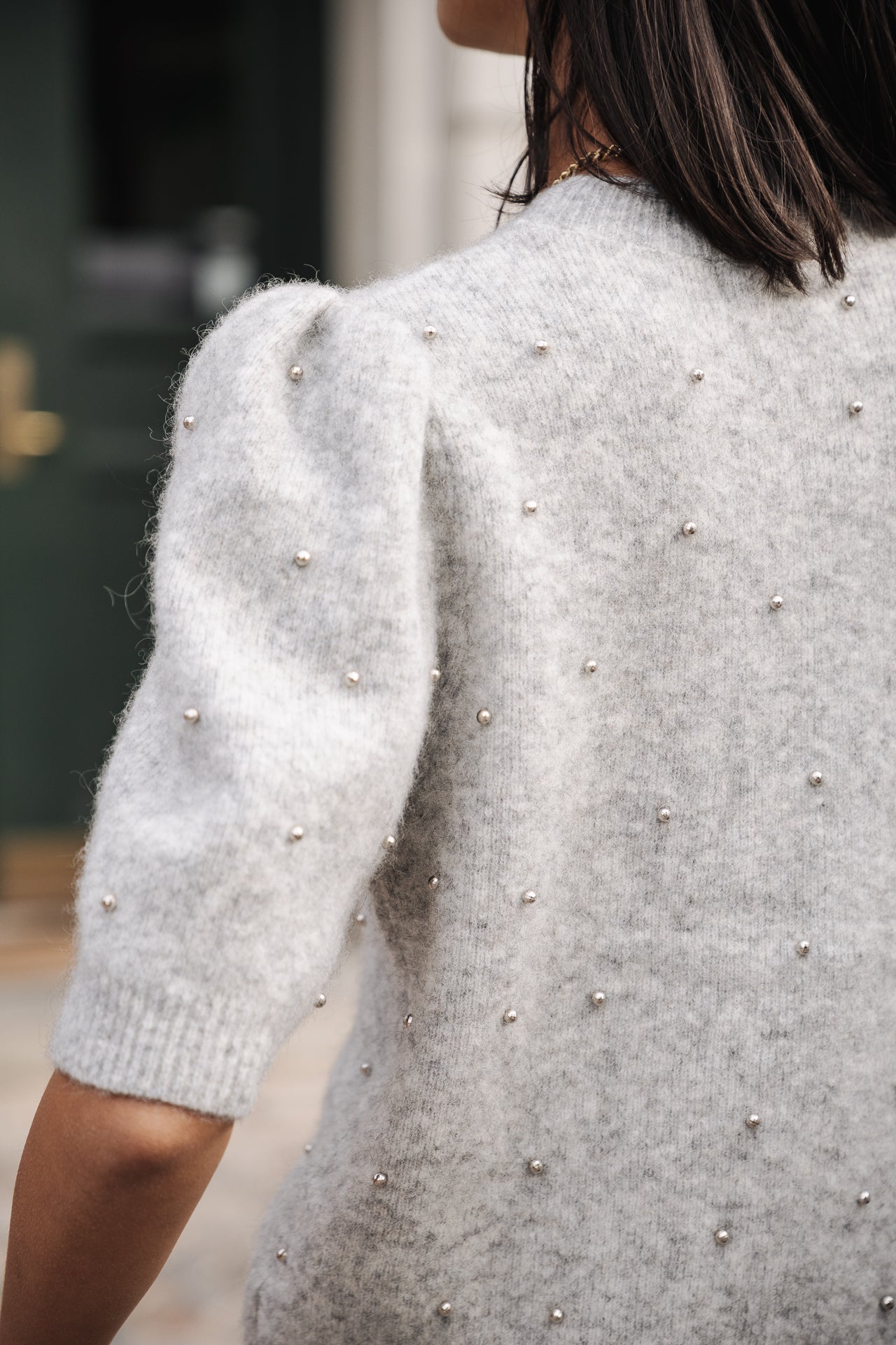 Pull manches ballon Femme Pearly grey | Freeman T. Porter