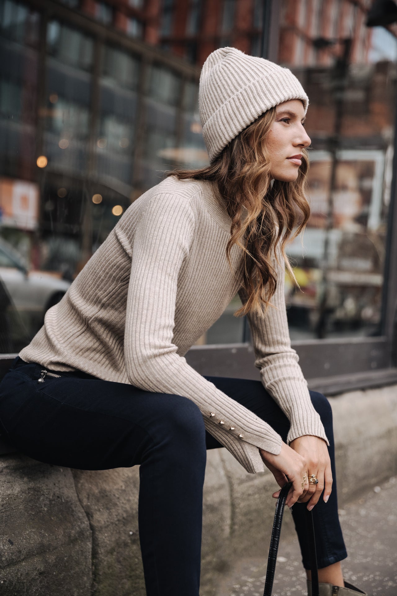 Pull col montant Femme Pryma gold | Freeman T. Porter