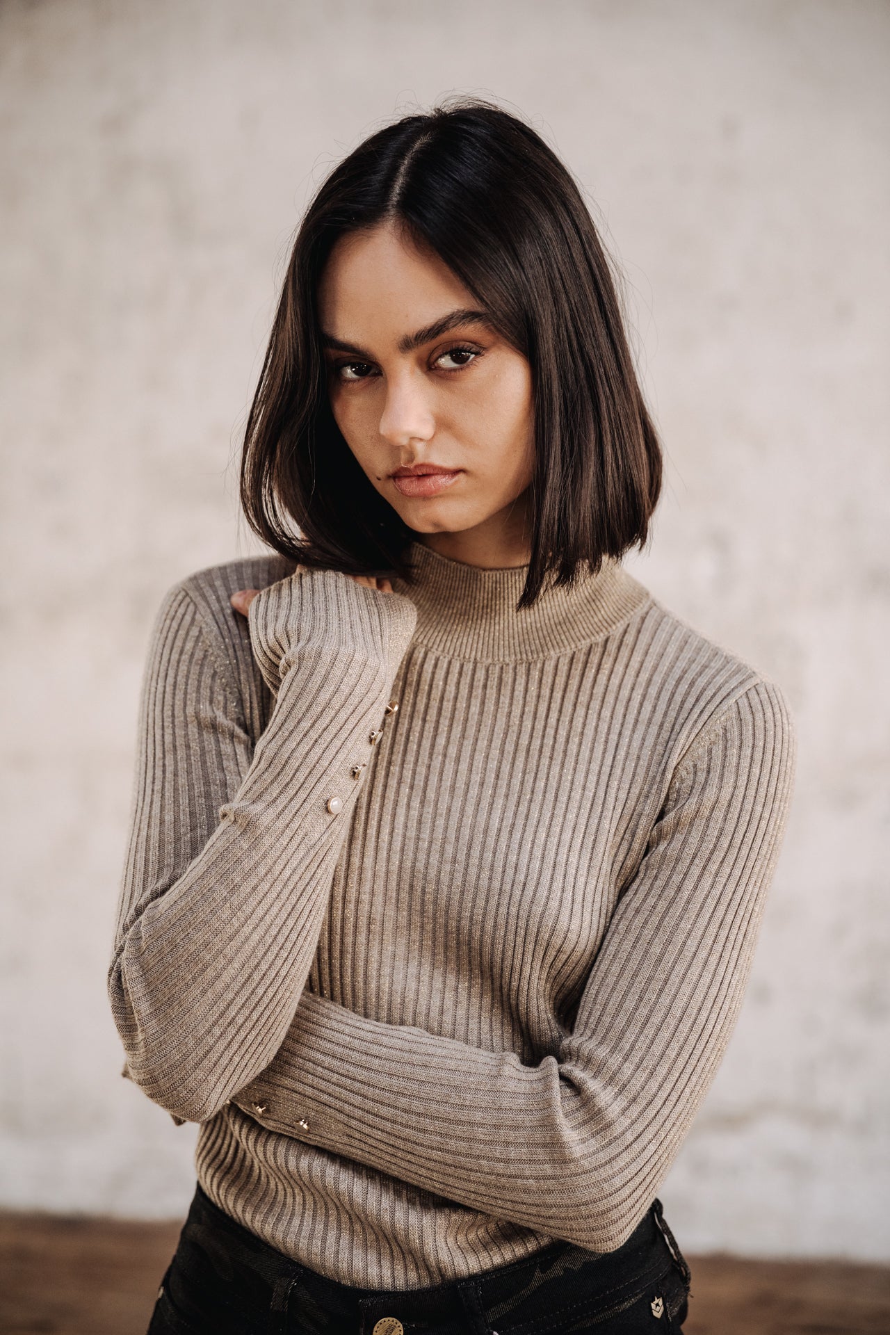 Pull col montant Femme Pryma gold | Freeman T. Porter