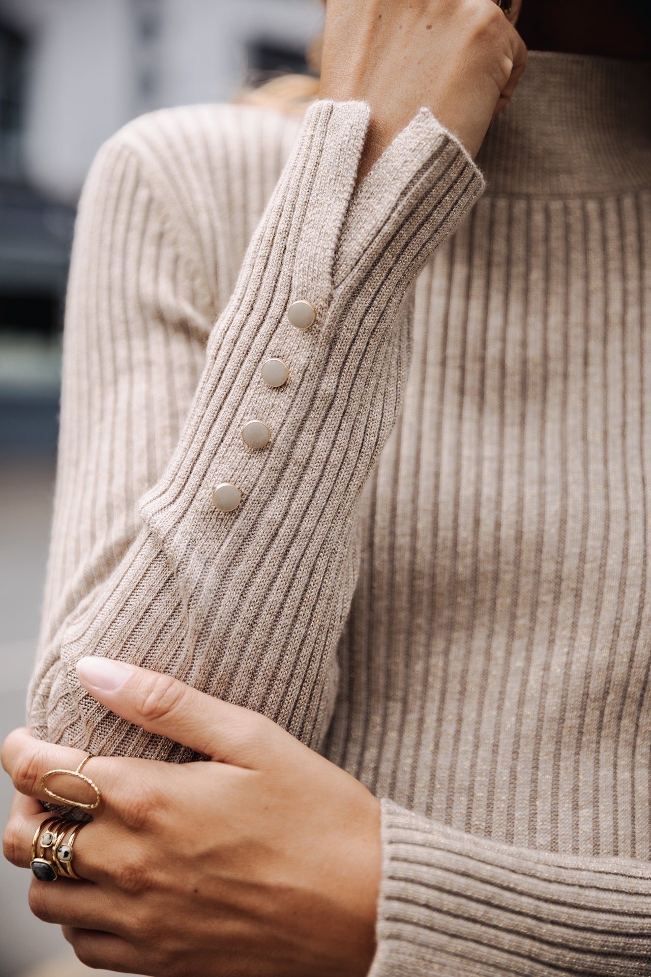 Pull col montant Femme Pryma gold | Freeman T. Porter