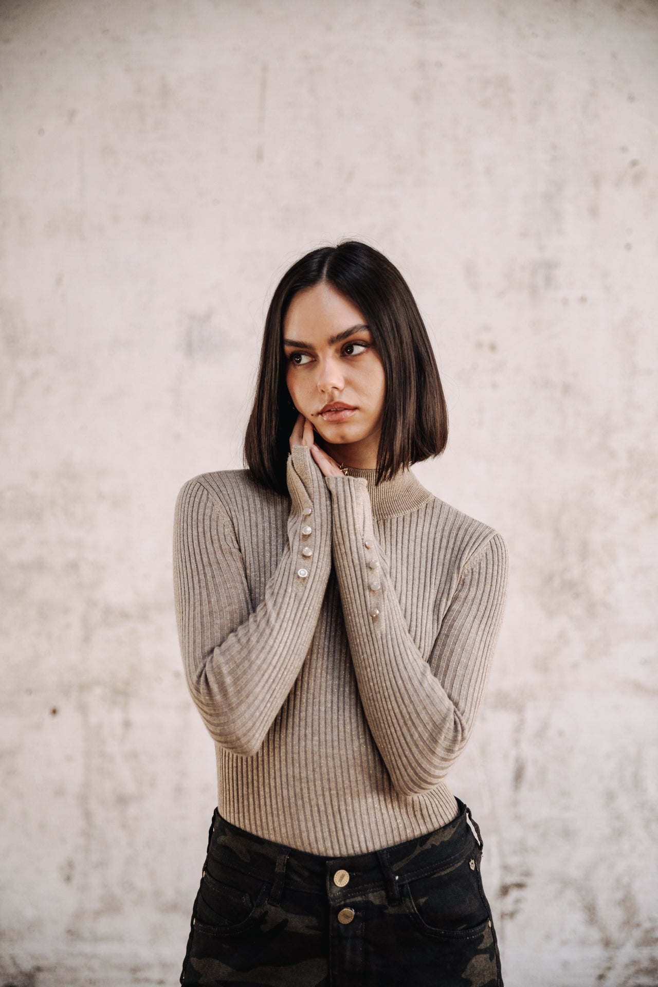 Pull col montant Femme Pryma gold | Freeman T. Porter