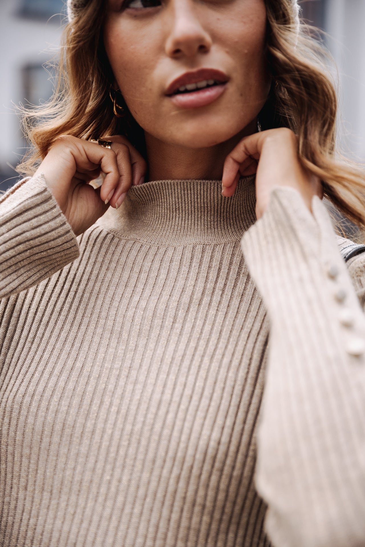 Pull col montant Femme Pryma gold | Freeman T. Porter