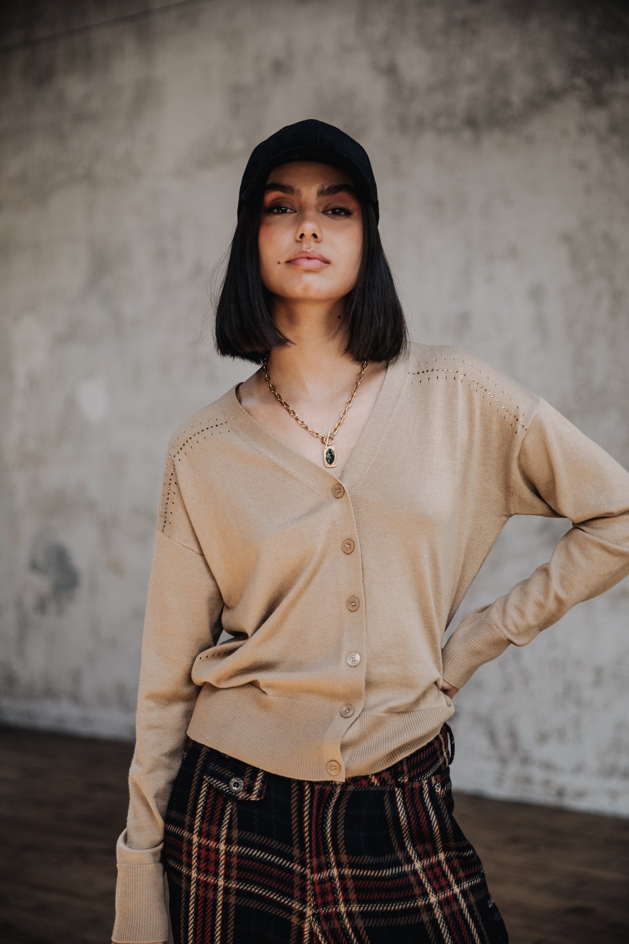 Cardigan Femme Gelly Icon beige | Freeman T. Porter