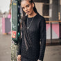 Vestido de malla Mujer Lorine black | Freeman T. Porter