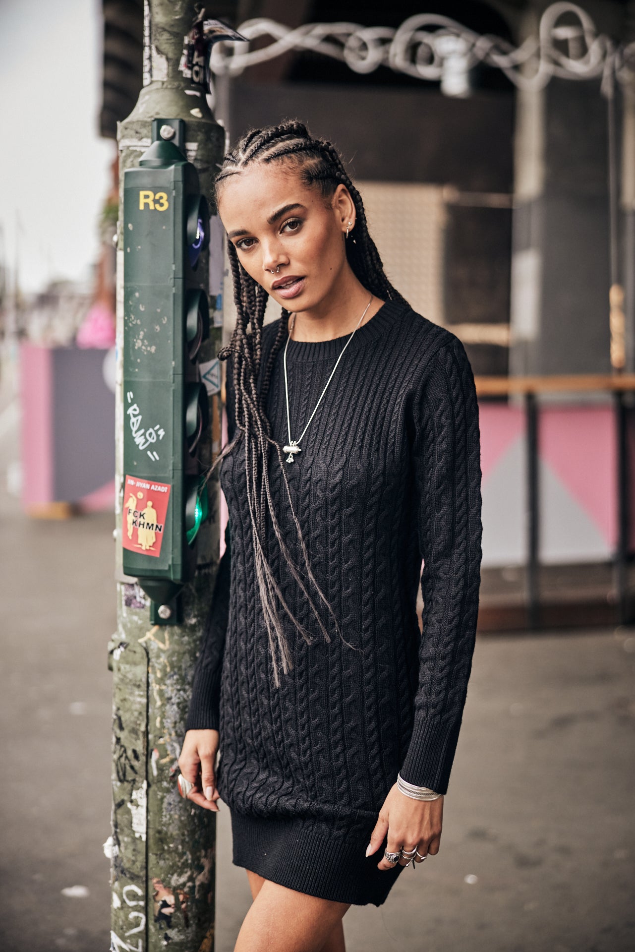 Robe en maille Femme Lorine black | Freeman T. Porter