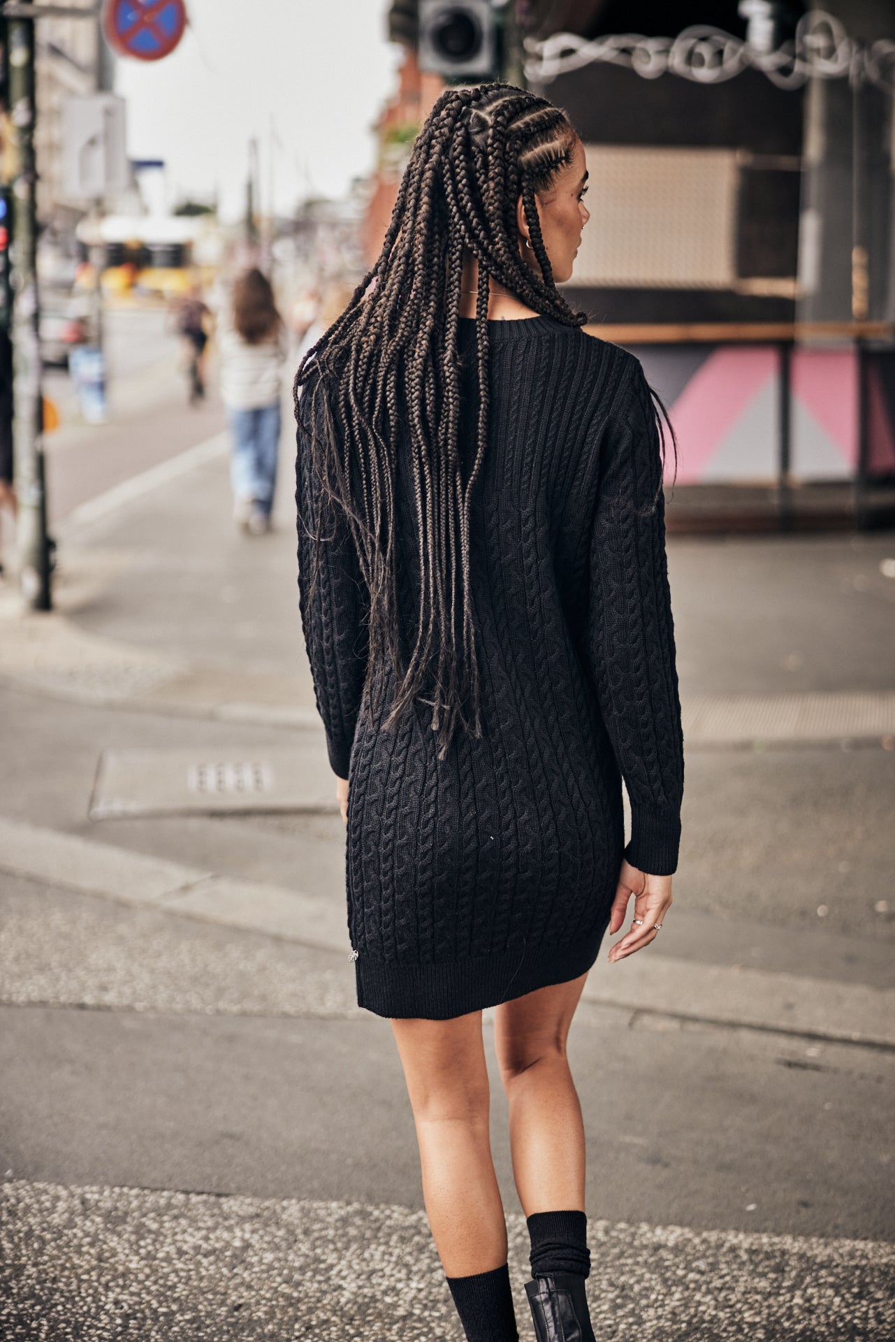 Robe en maille Femme Lorine black | Freeman T. Porter