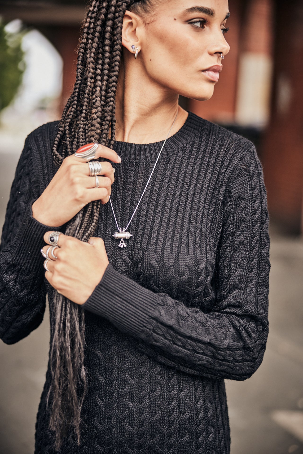 Robe en maille Femme Lorine black | Freeman T. Porter