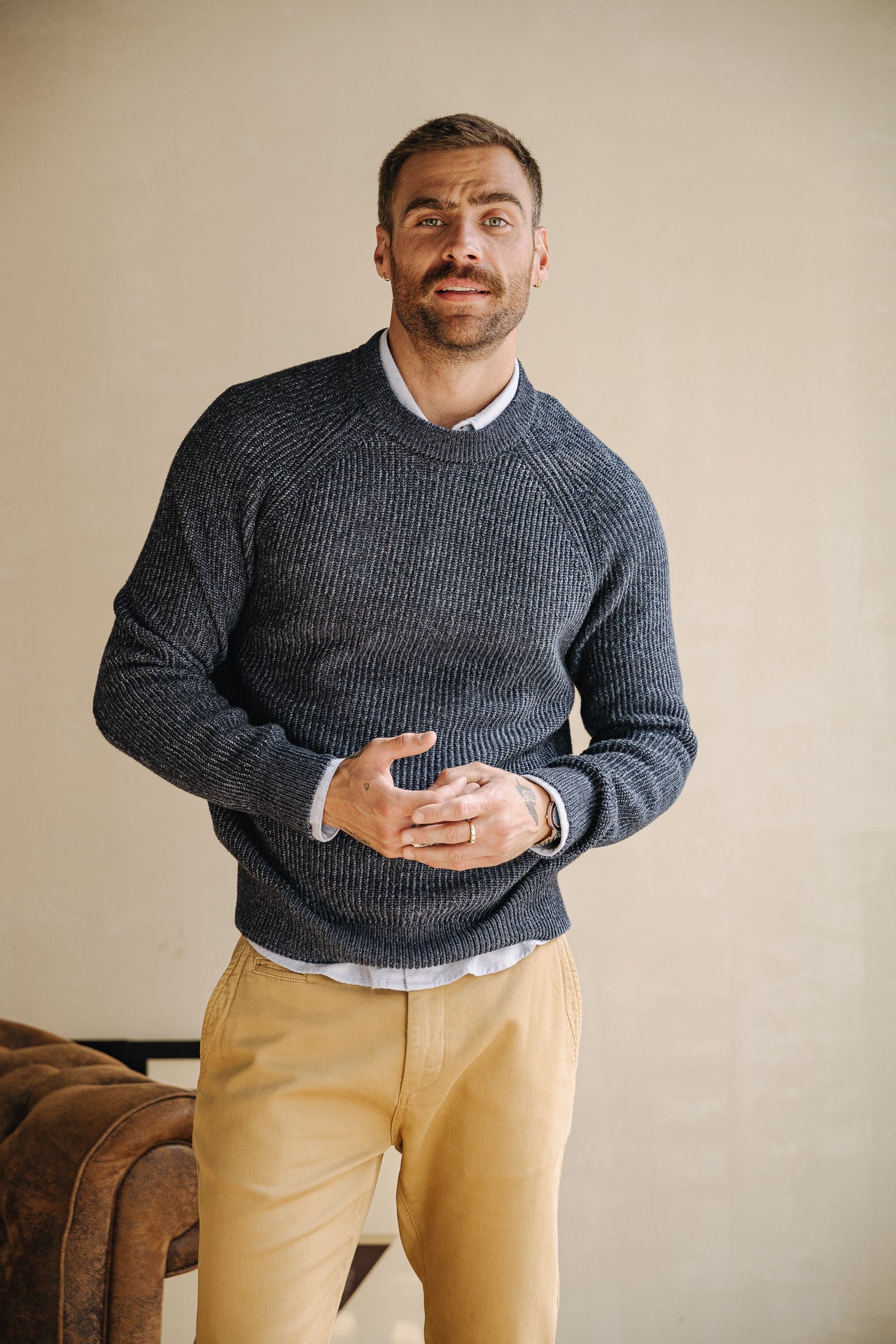 Pull col rond Homme Arthus Hanko storm | Freeman T. Porter