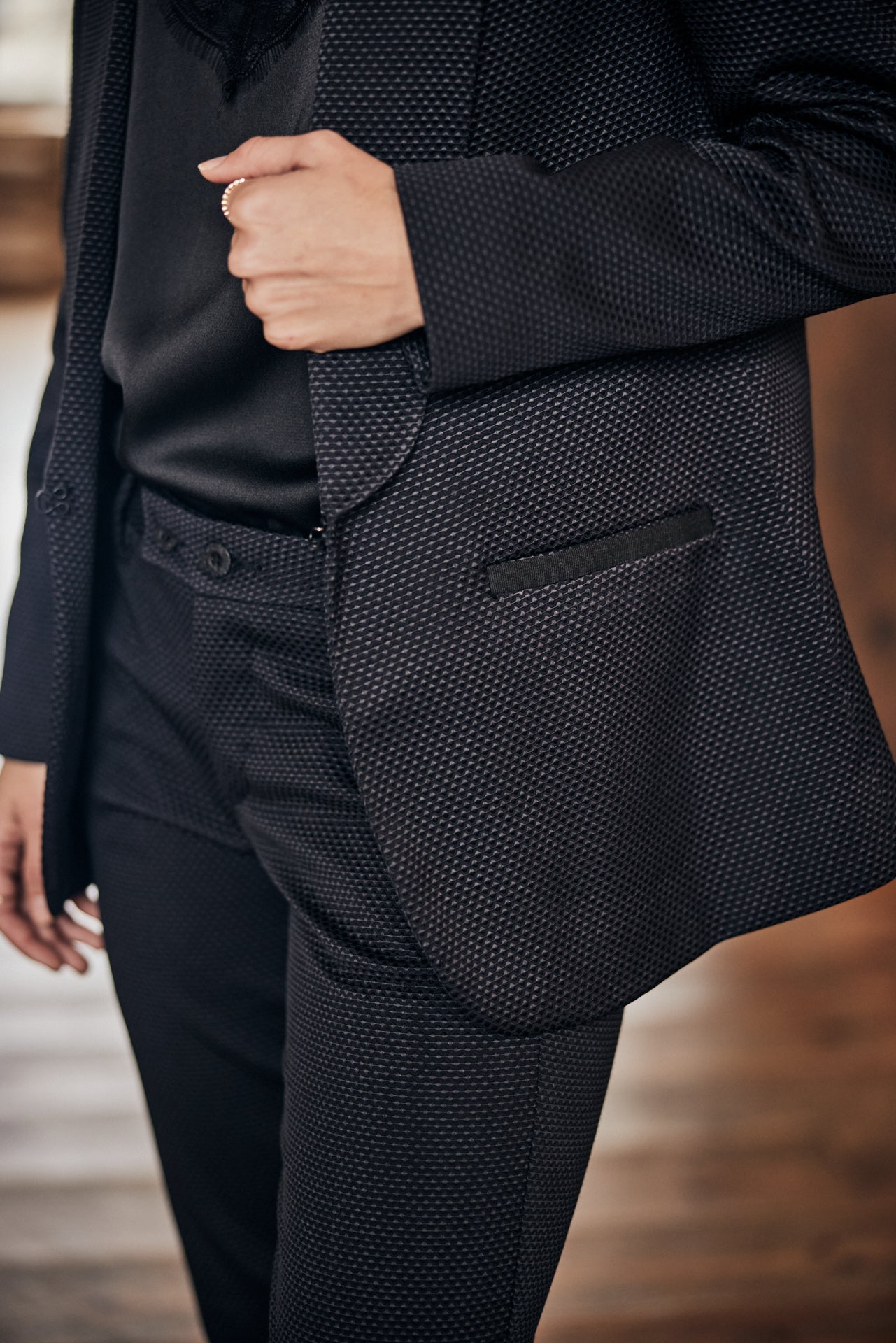 Blazer cintré Femme Stessy Cassico black | Freeman T. Porter