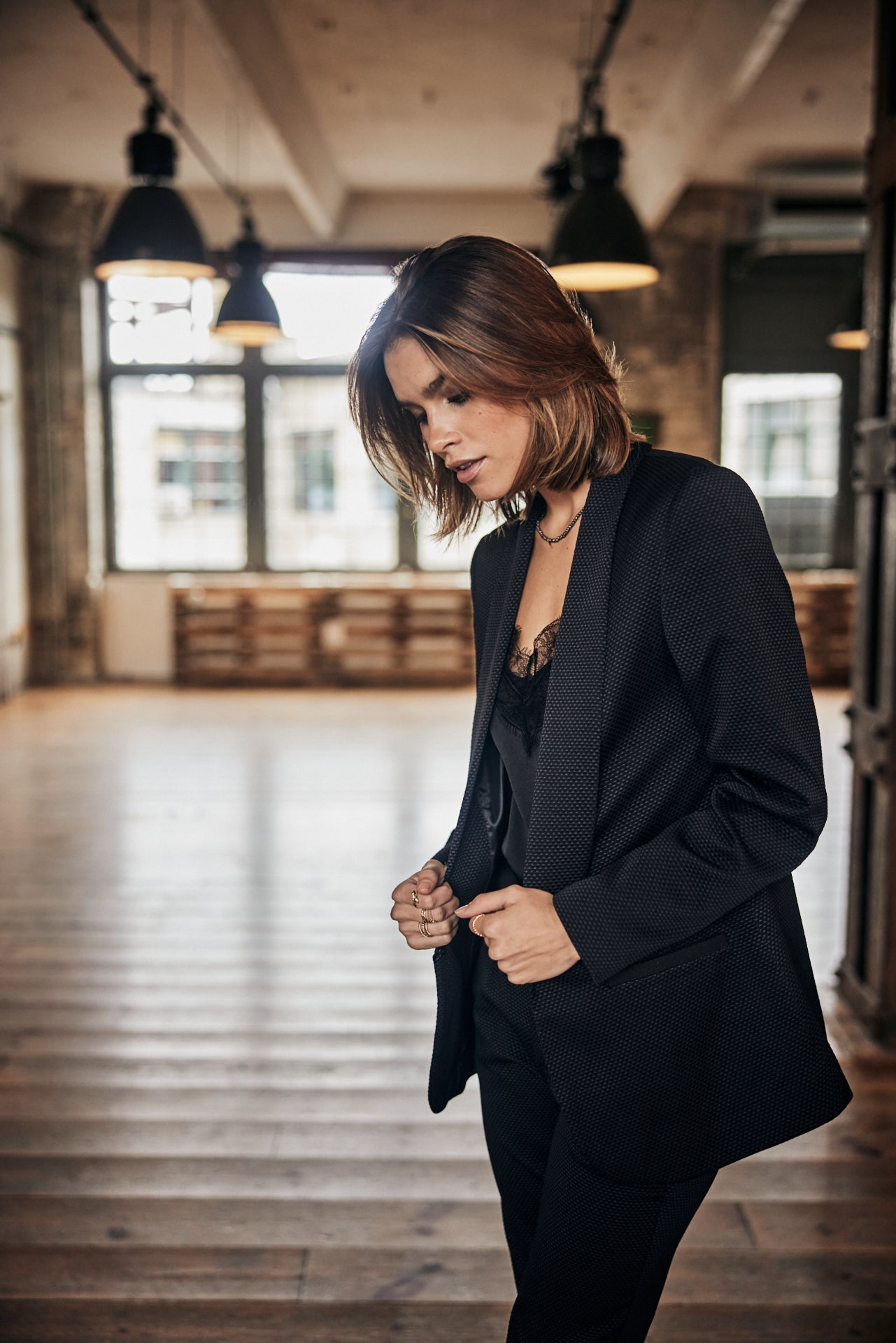 Blazer cintré Femme Stessy Cassico black | Freeman T. Porter