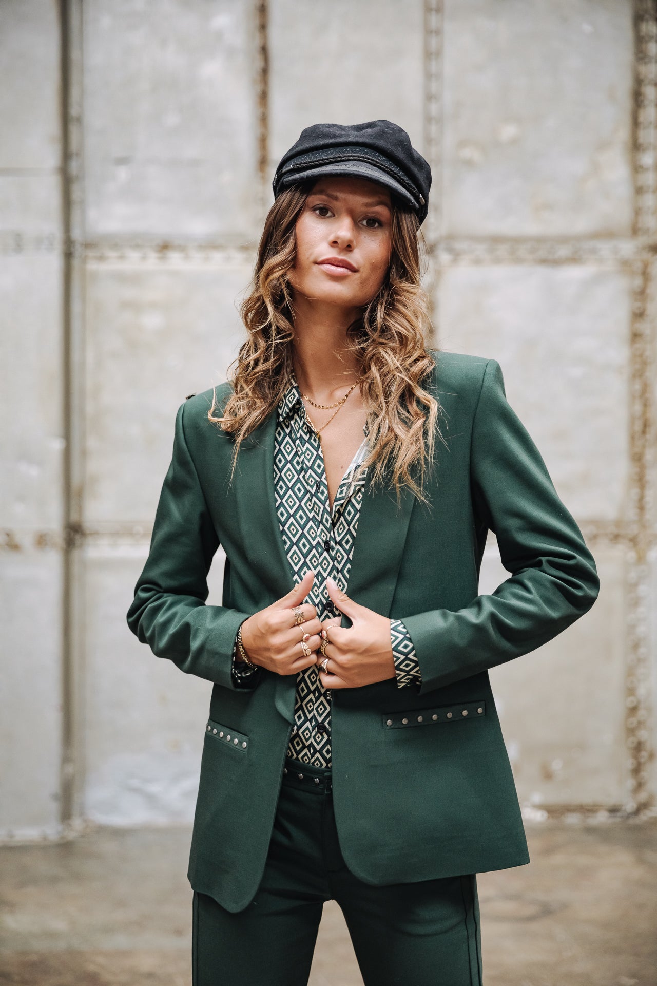 Blazer cintré Mujer Stessy Polyneo green gables | Freeman T. Porter