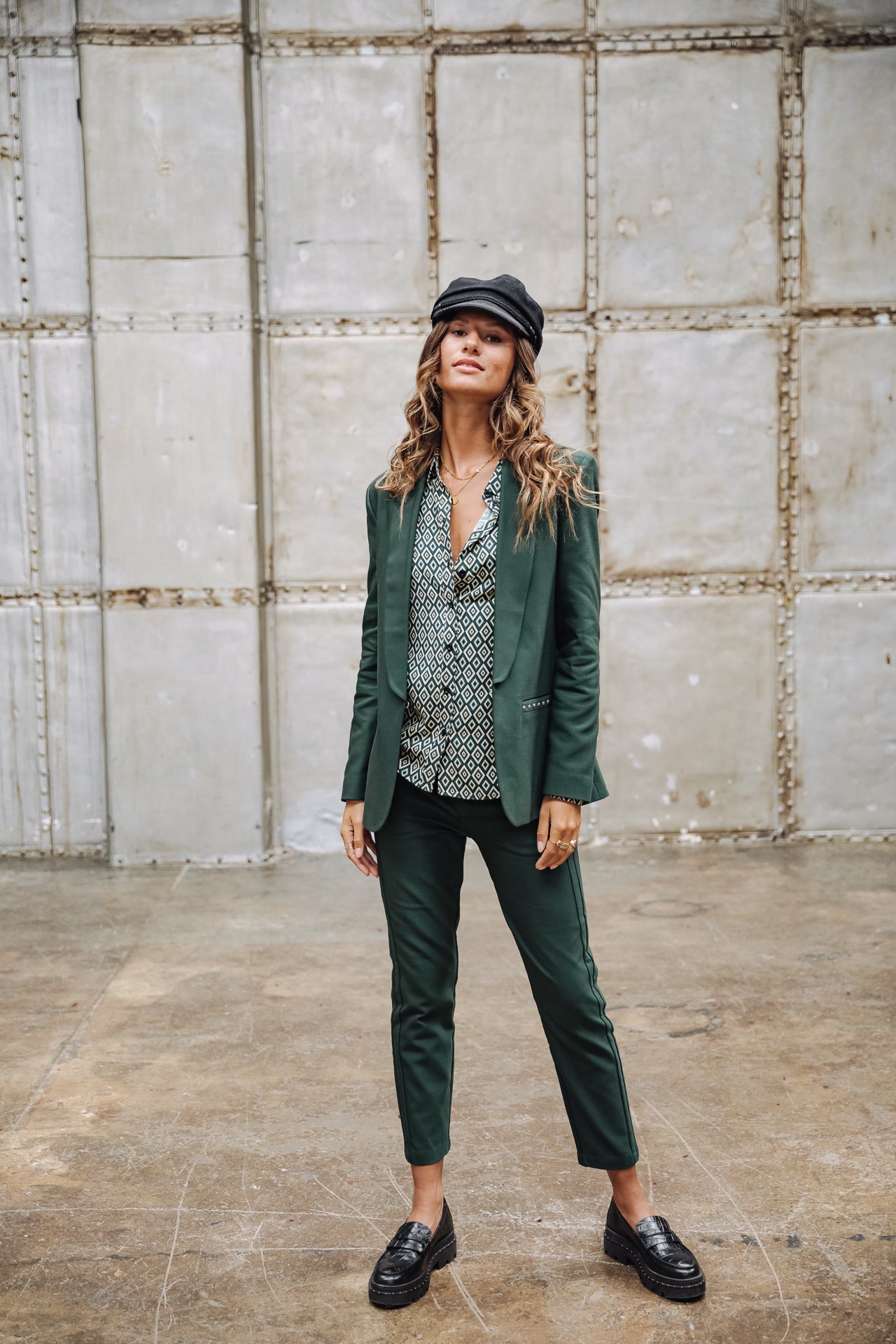 Blazer cintré Femme Stessy Polyneo green gables | Freeman T. Porter