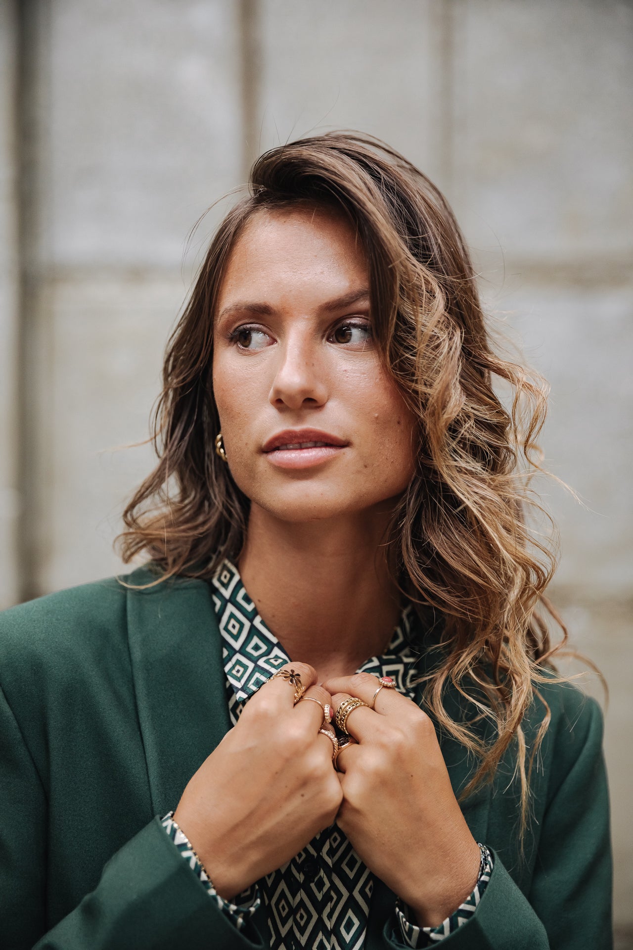 Blazer cintré Femme Stessy Polyneo green gables | Freeman T. Porter