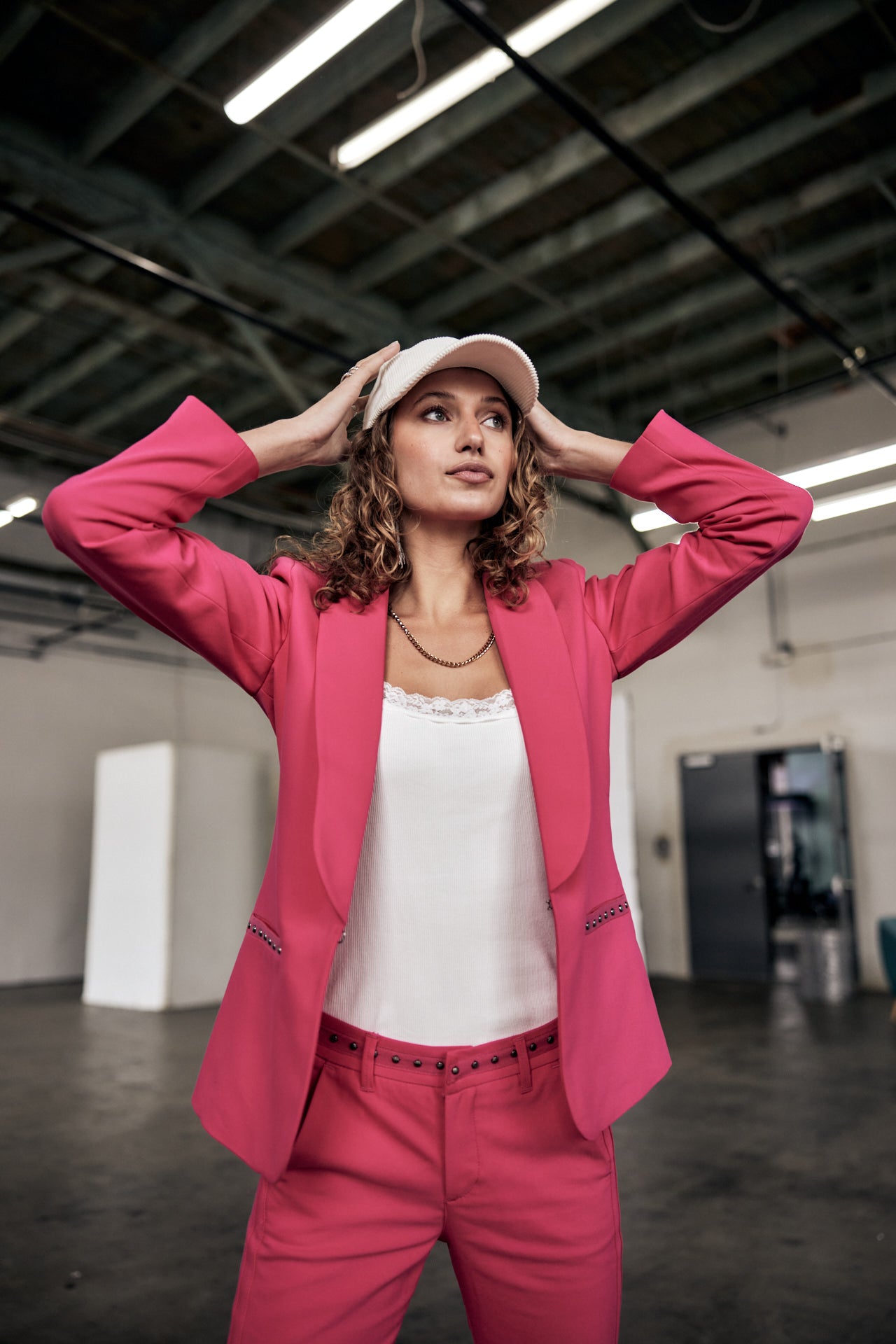 Blazer cintré Femme Stessy Polyneo raspberry sorbet | Freeman T. Porter