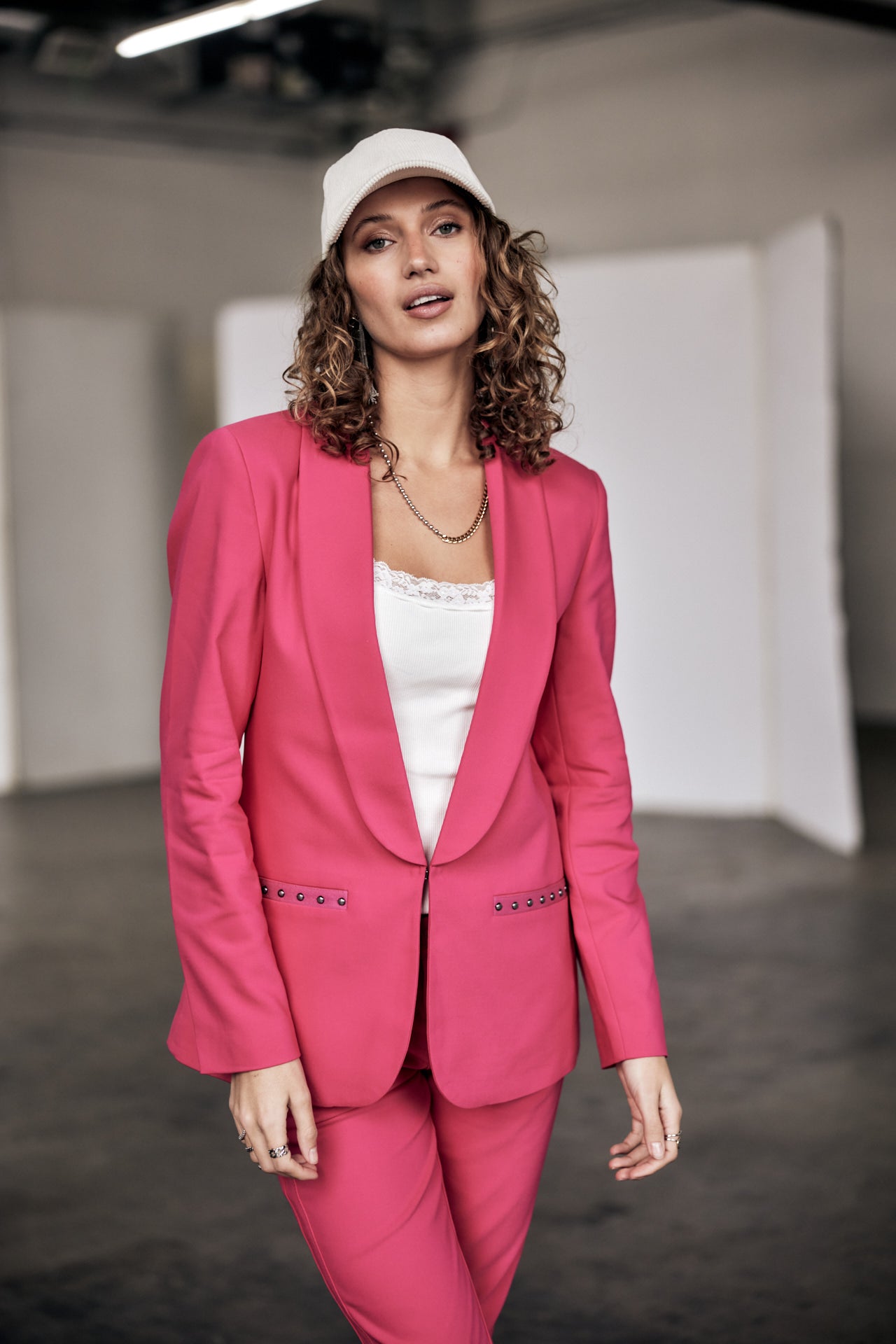 Blazer cintré Femme Stessy Polyneo raspberry sorbet | Freeman T. Porter
