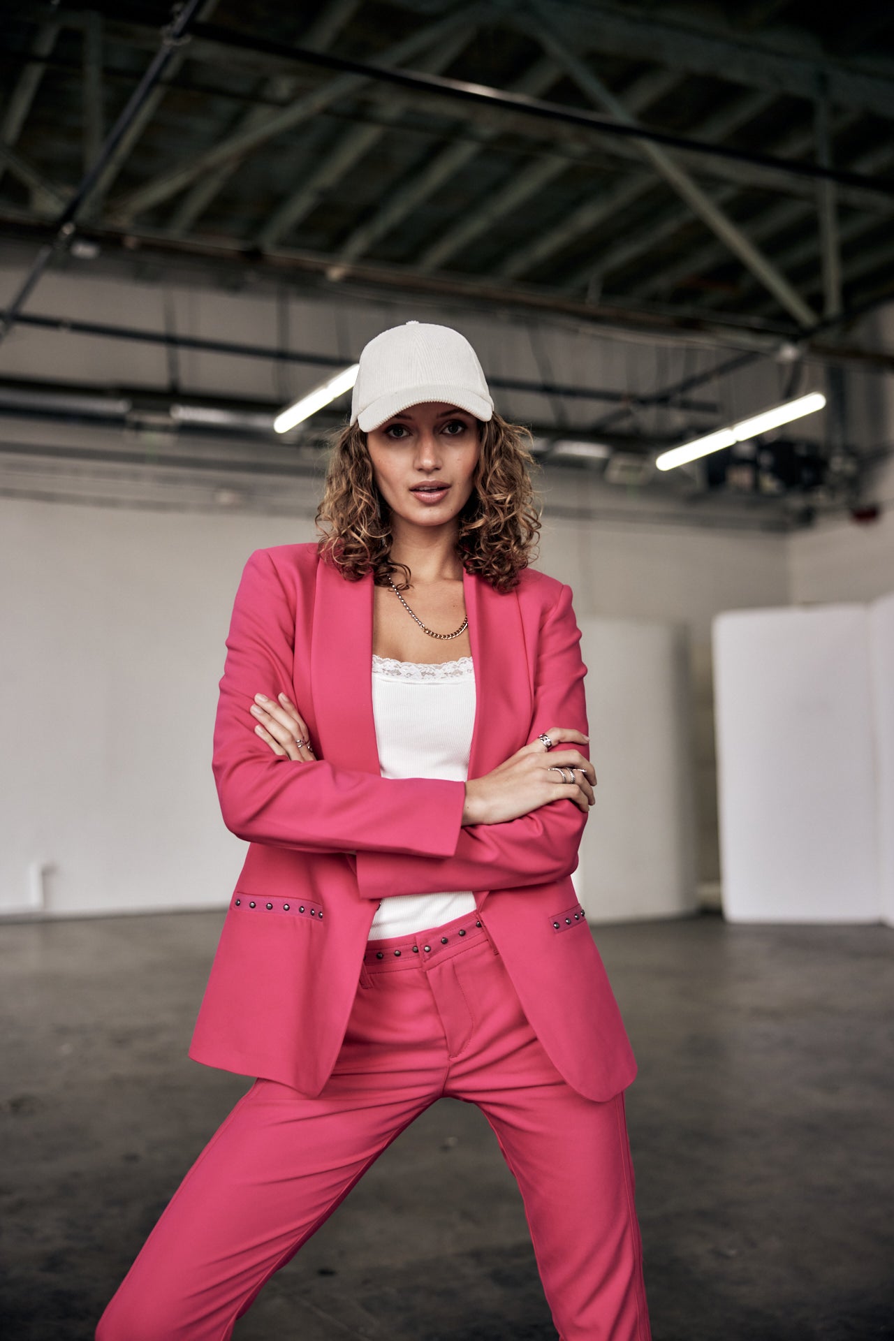 Blazer cintré Femme Stessy Polyneo raspberry sorbet | Freeman T. Porter