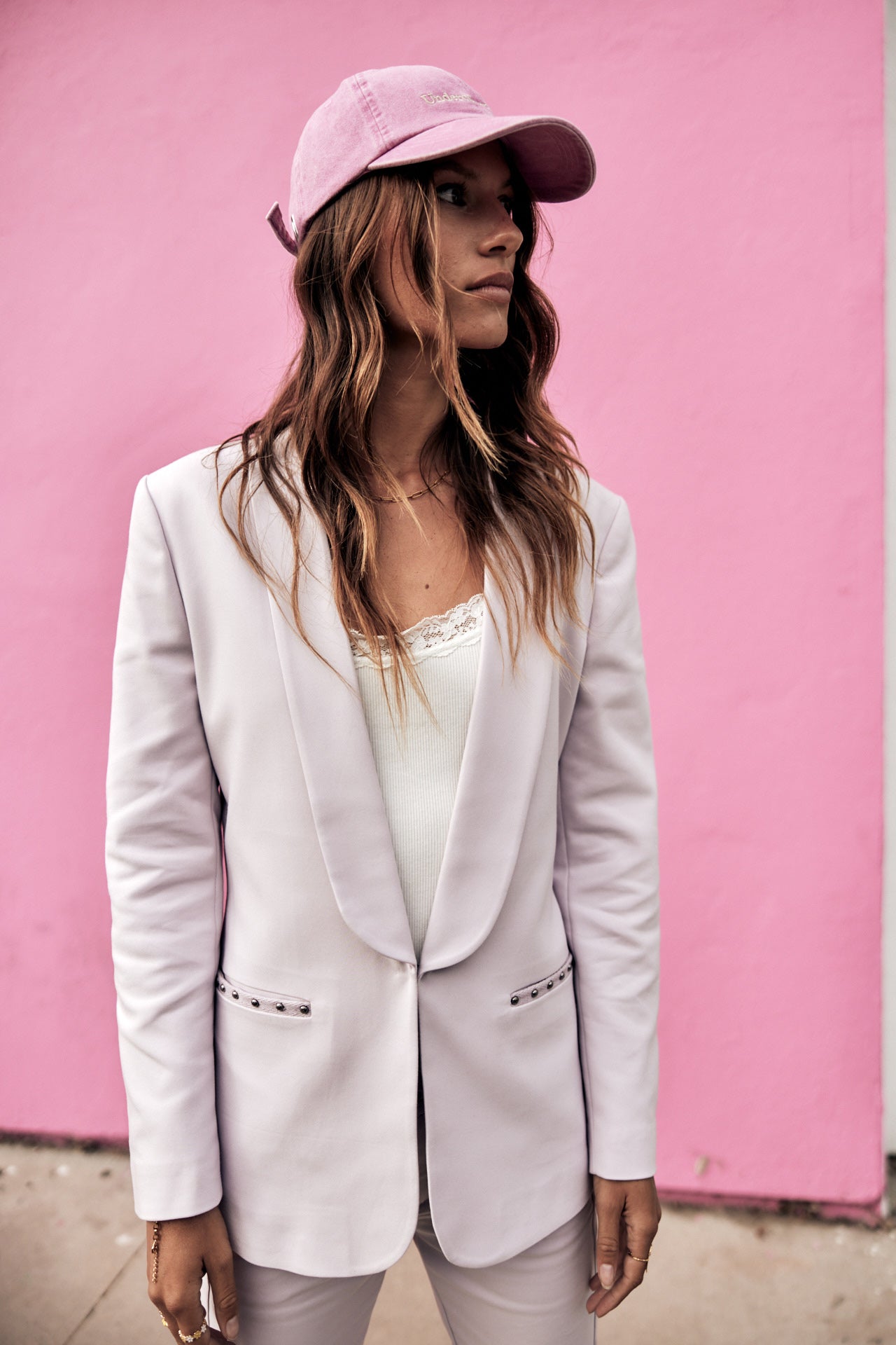 Blazer cintré Femme Stessy Polyneo lilac | Freeman T. Porter