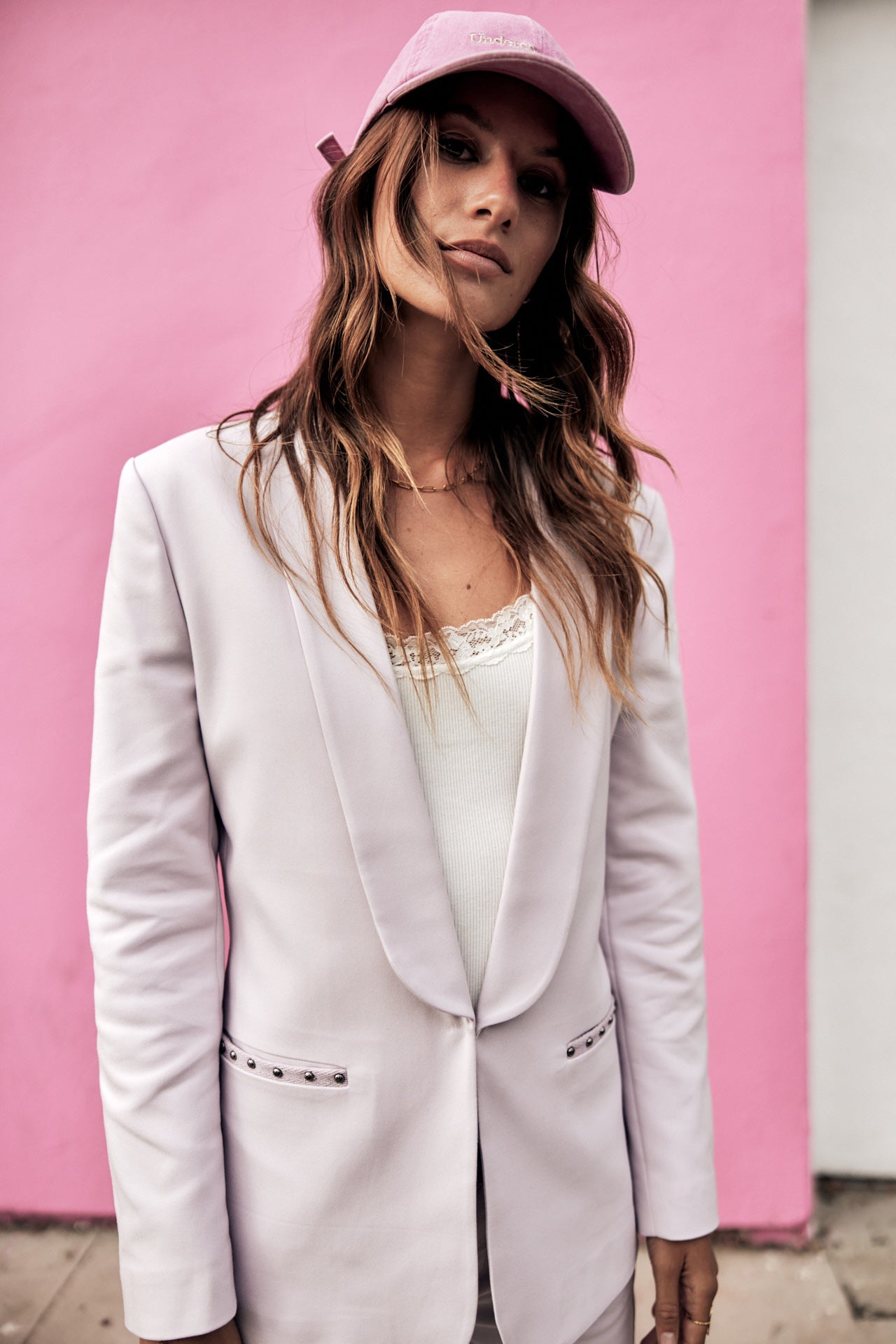 Blazer cintré Femme Stessy Polyneo lilac | Freeman T. Porter