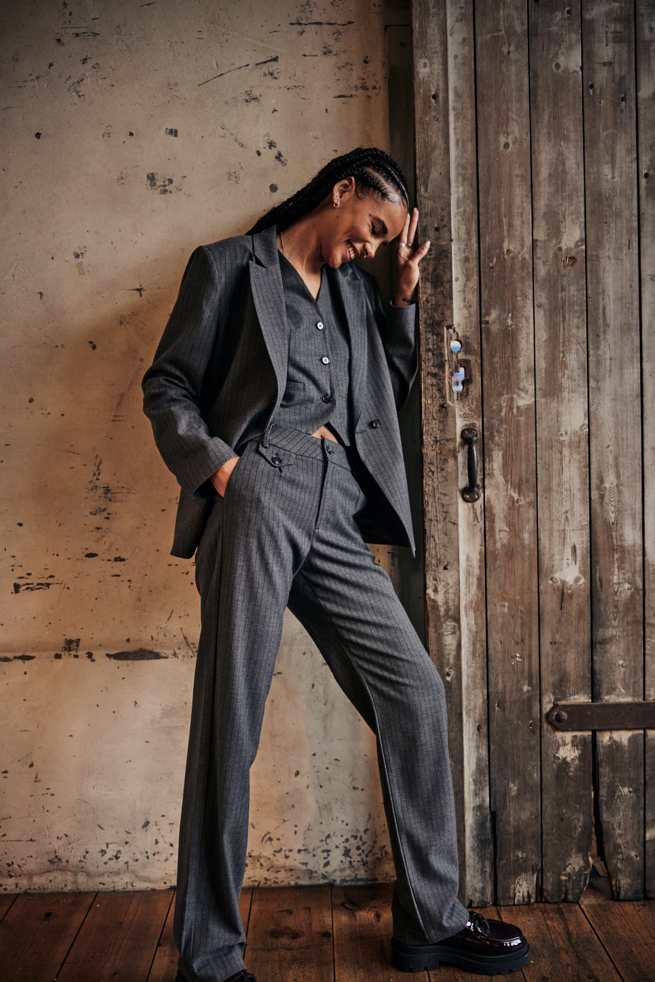 Blazer large Femme Bernie Buren Grey moon rock | Freeman T. Porter