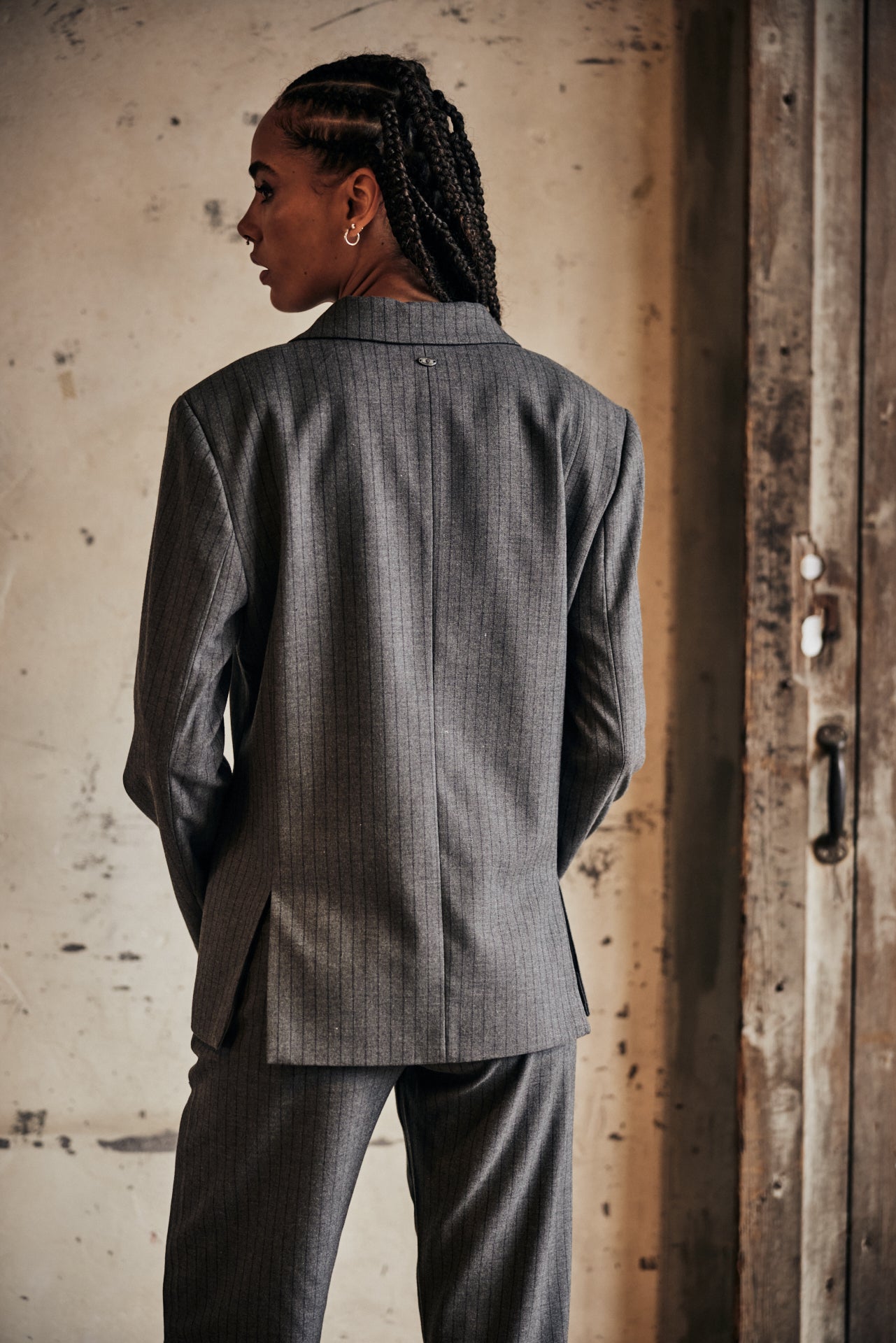 Blazer large Femme Bernie Buren Grey moon rock | Freeman T. Porter