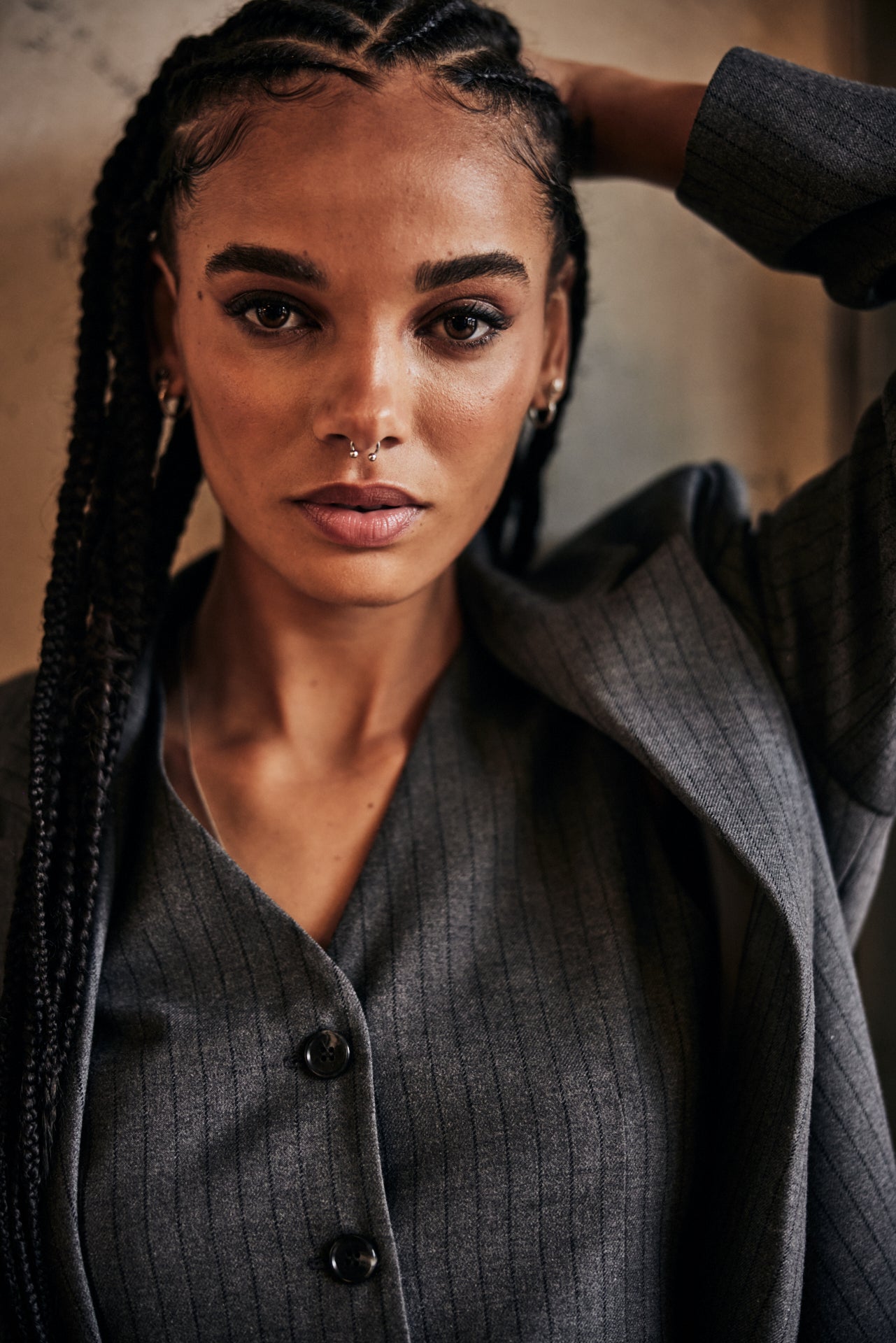 Blazer large Femme Bernie Buren Grey moon rock | Freeman T. Porter