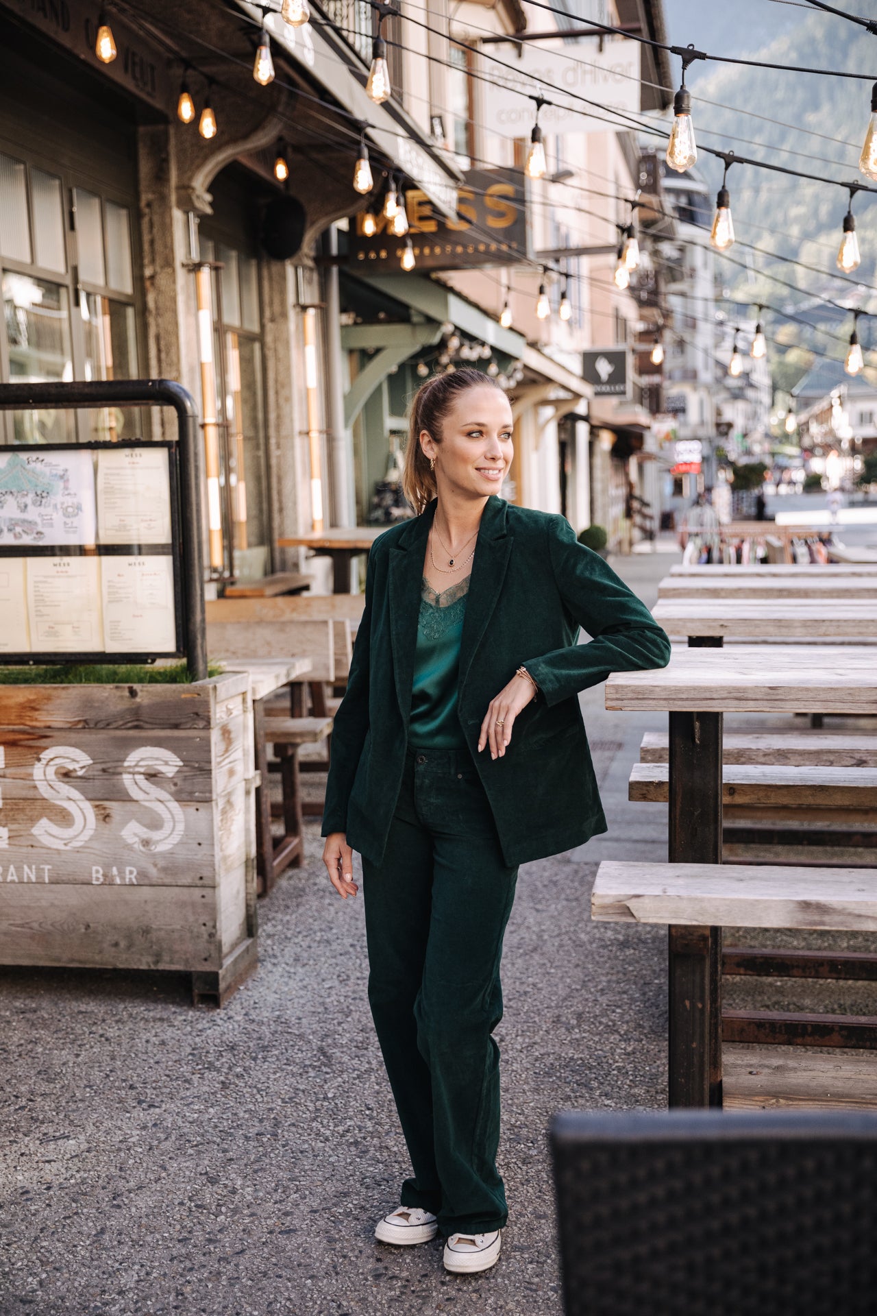 Blazer large Femme Bernie Velvet ponderosa pine | Freeman T. Porter